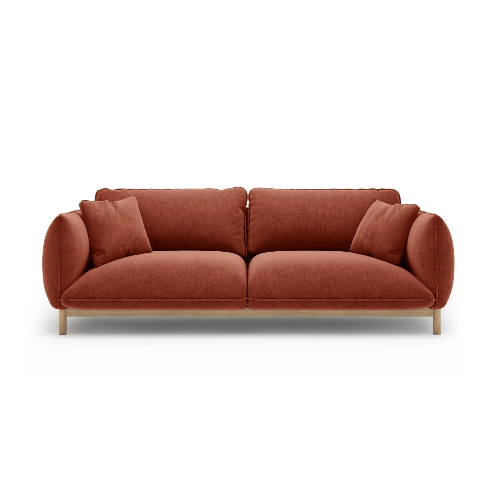 Ada 3-Sitzer Sofa aus Samt oder Strukturstoff, 208x101 cm - Image 75
