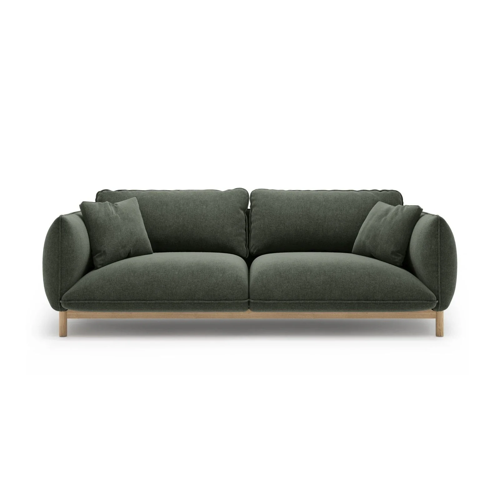 Ada 3-Sitzer Sofa aus Samt oder Strukturstoff, 208x101 cm - Image 81