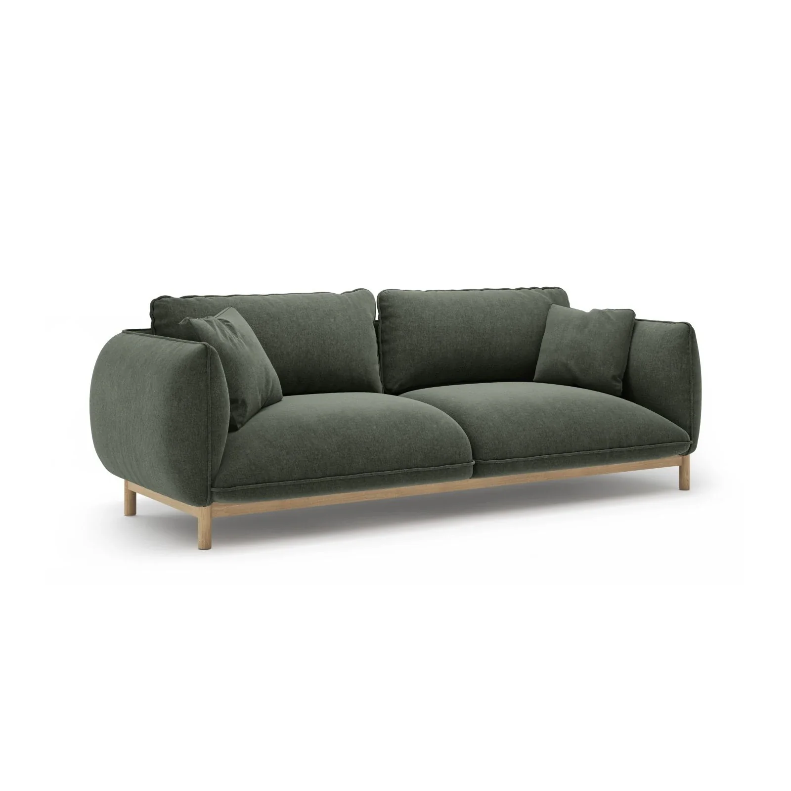 Ada 3-Sitzer Sofa aus Samt oder Strukturstoff, 208x101 cm - Image 82