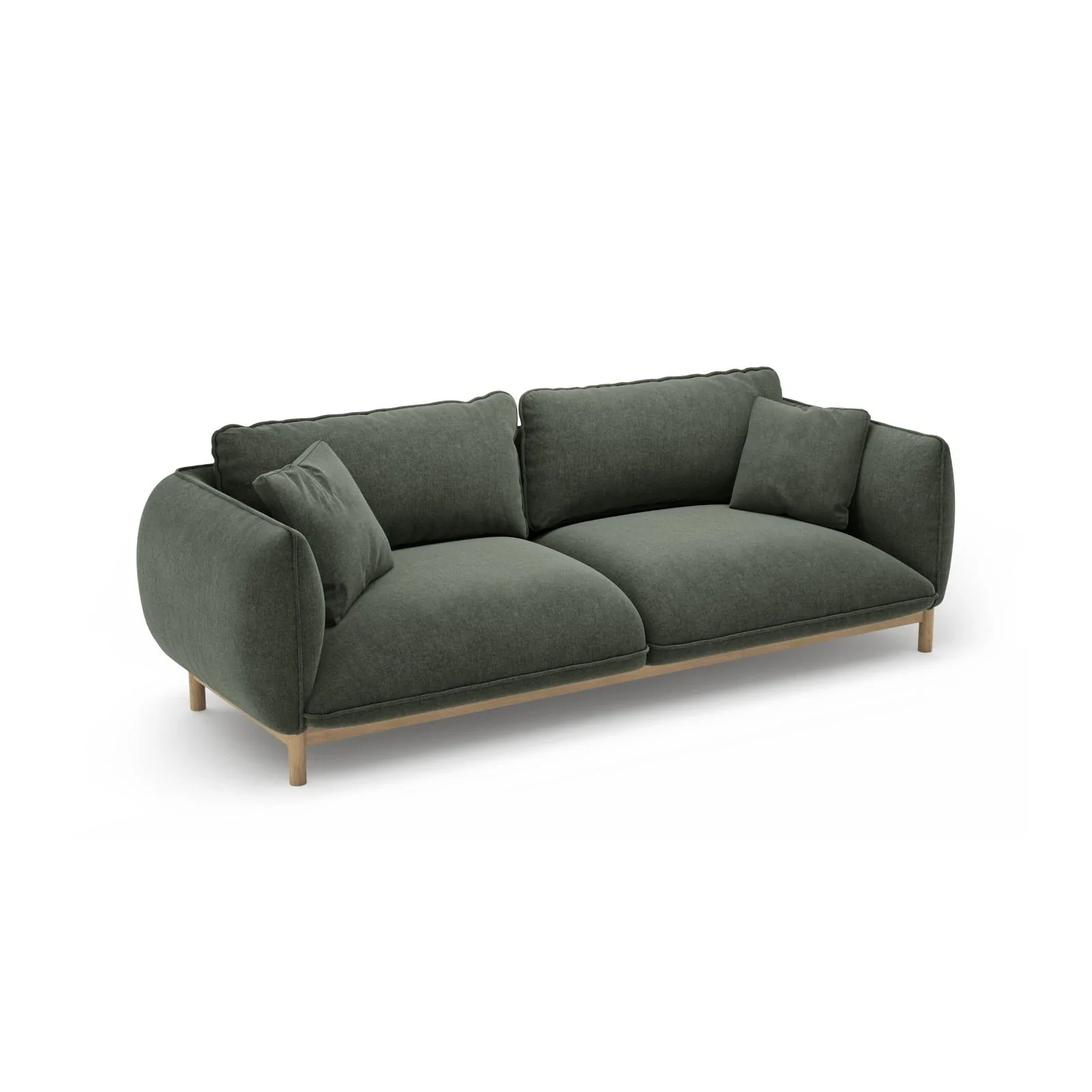 Ada 3-Sitzer Sofa aus Samt oder Strukturstoff, 208x101 cm - Image 83