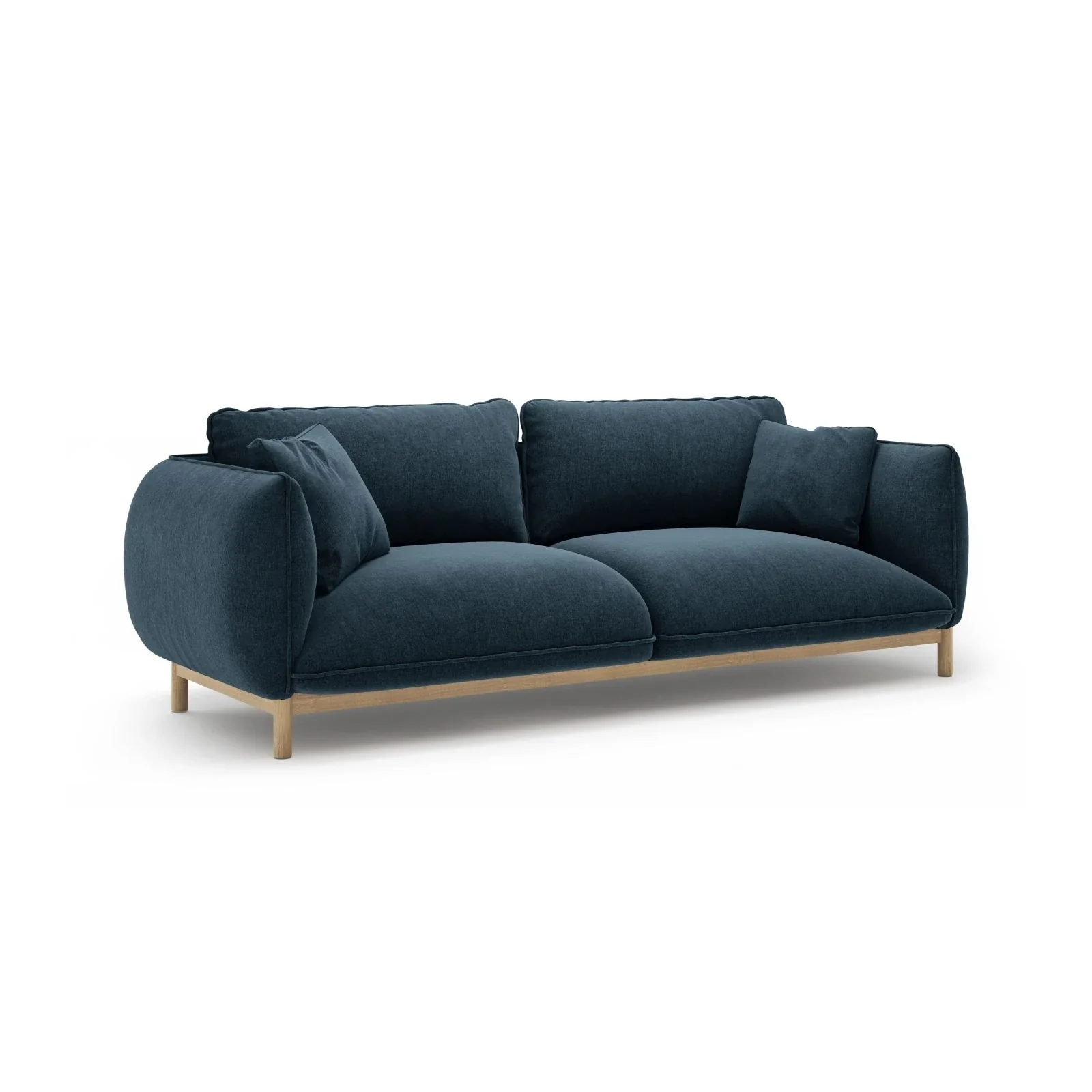 Ada 3-Sitzer Sofa aus Samt oder Strukturstoff, 208x101 cm - Image 88