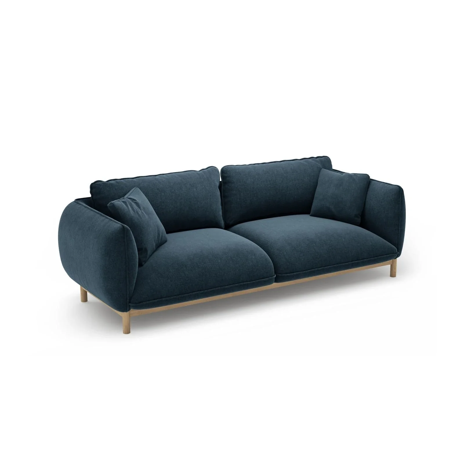 Ada 3-Sitzer Sofa aus Samt oder Strukturstoff, 208x101 cm - Image 89