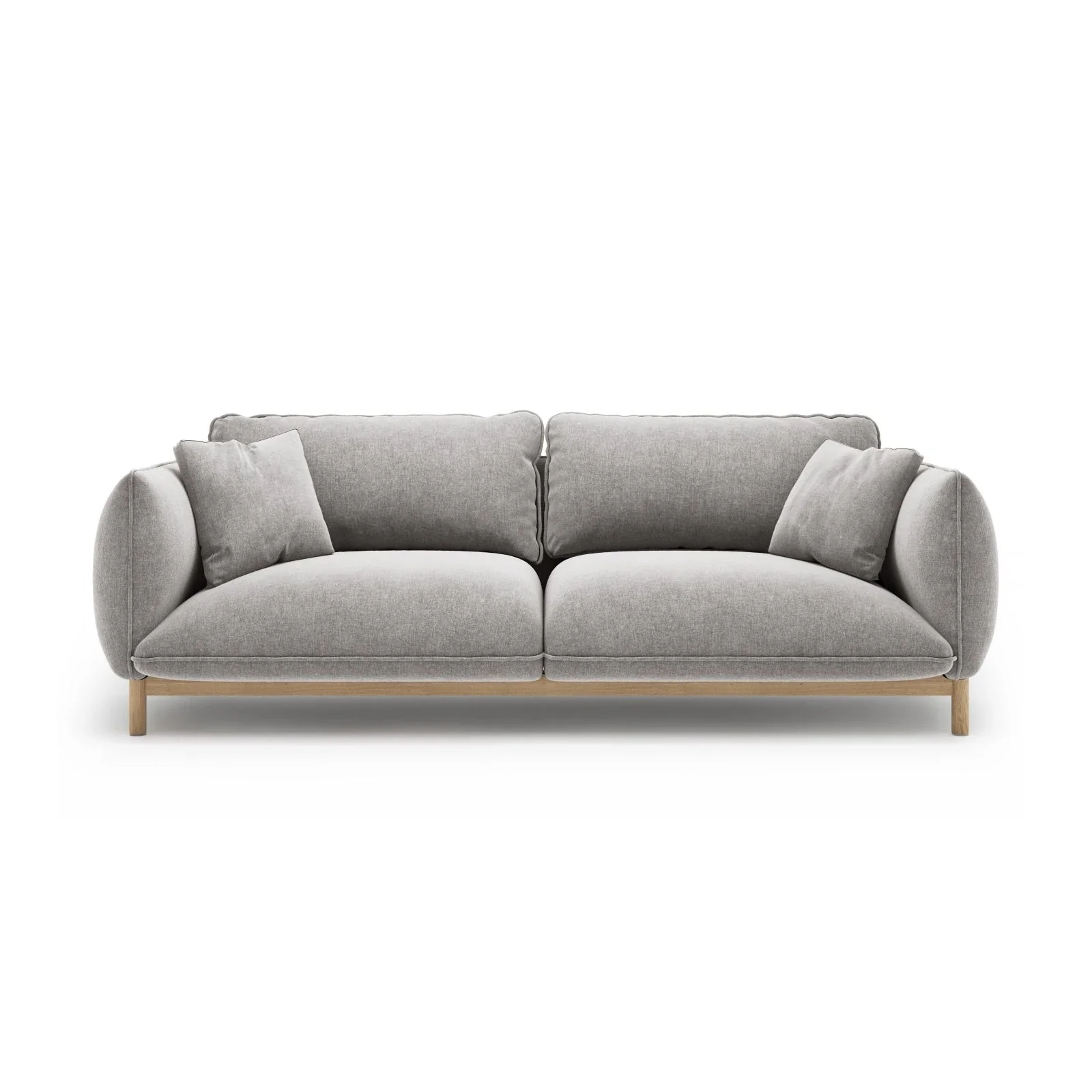 Ada 3-Sitzer Sofa aus Samt oder Strukturstoff, 208x101 cm - Image 99