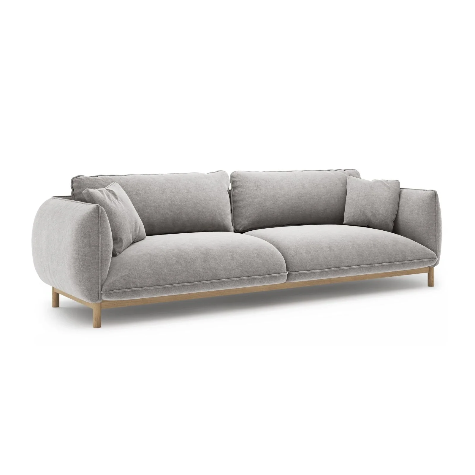 Ada 4-Sitzer Sofa aus Samt oder Strukturstoff, 248x101 cm - Image 100
