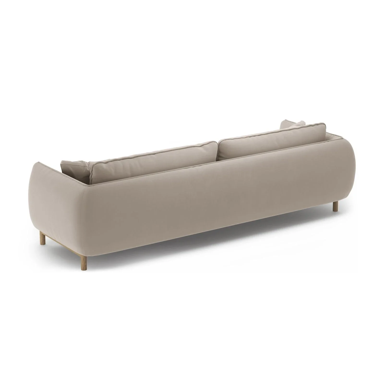 Ada 4-Sitzer Sofa aus Samt oder Strukturstoff, 248x101 cm - Image 12