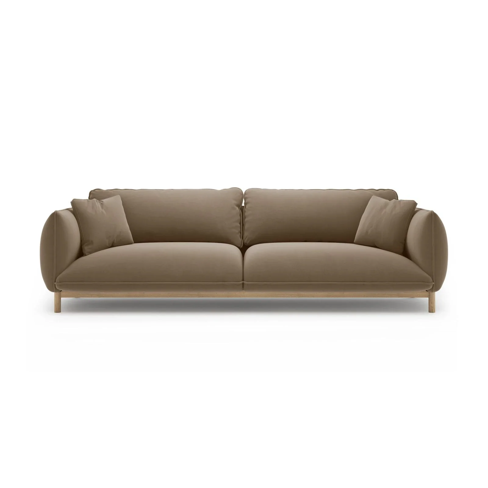 Ada 4-Sitzer Sofa aus Samt oder Strukturstoff, 248x101 cm - Image 15