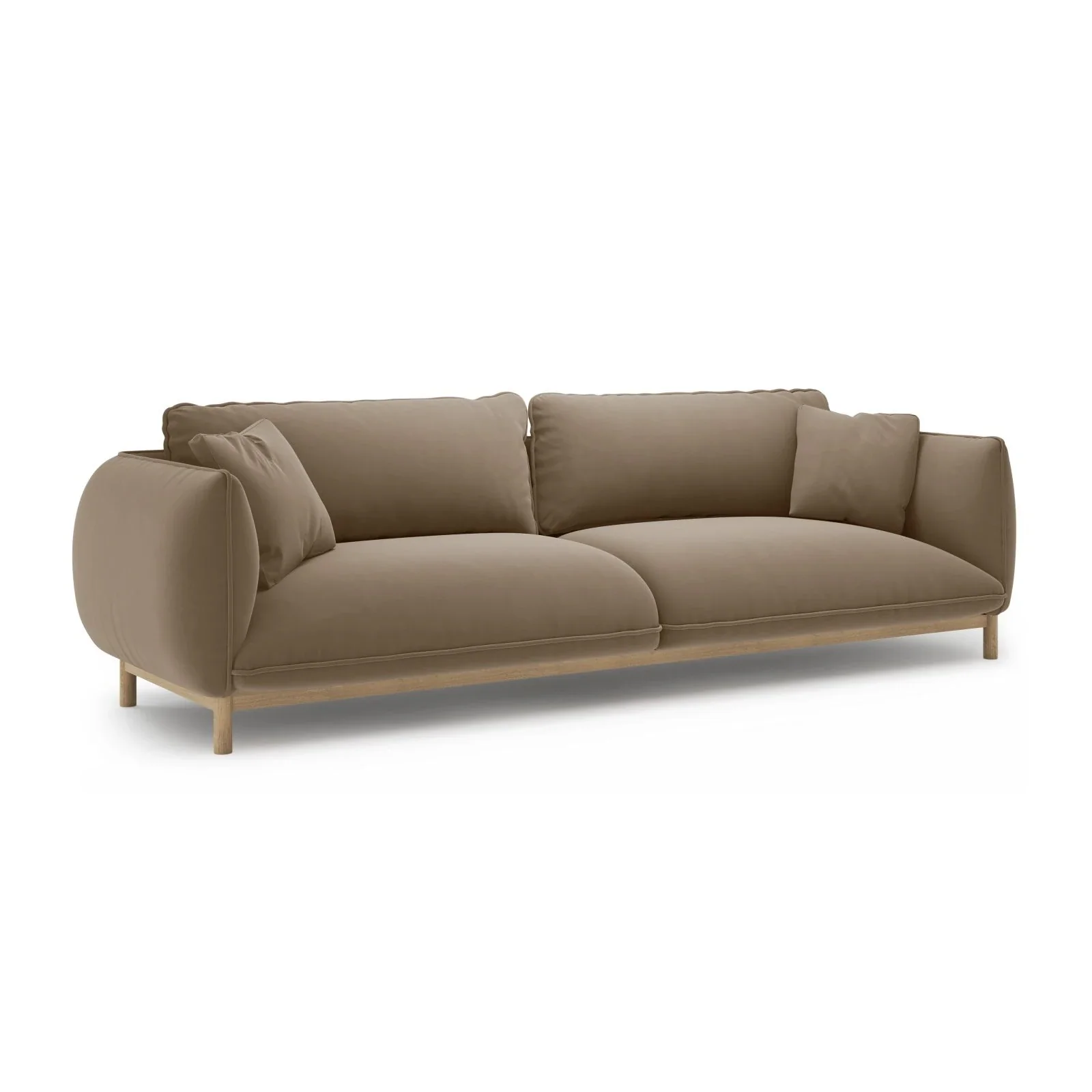 Ada 4-Sitzer Sofa aus Samt oder Strukturstoff, 248x101 cm - Image 16