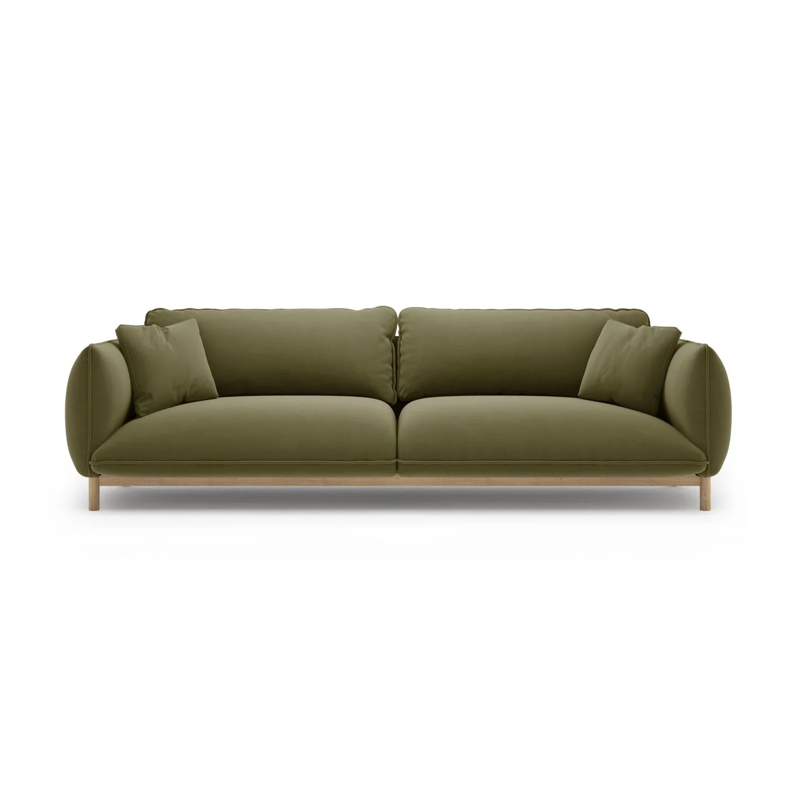 Ada 4-Sitzer Sofa aus Samt oder Strukturstoff, 248x101 cm - Image 21