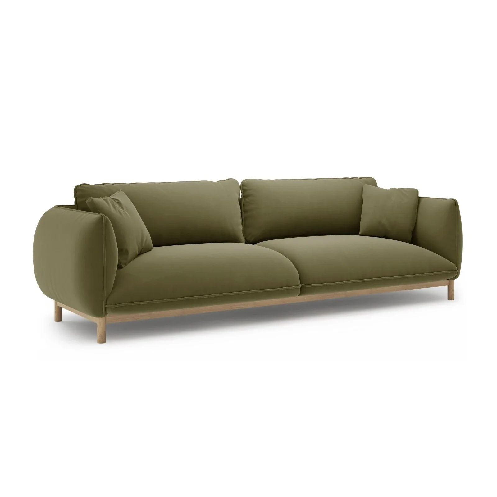 Ada 4-Sitzer Sofa aus Samt oder Strukturstoff, 248x101 cm - Image 22