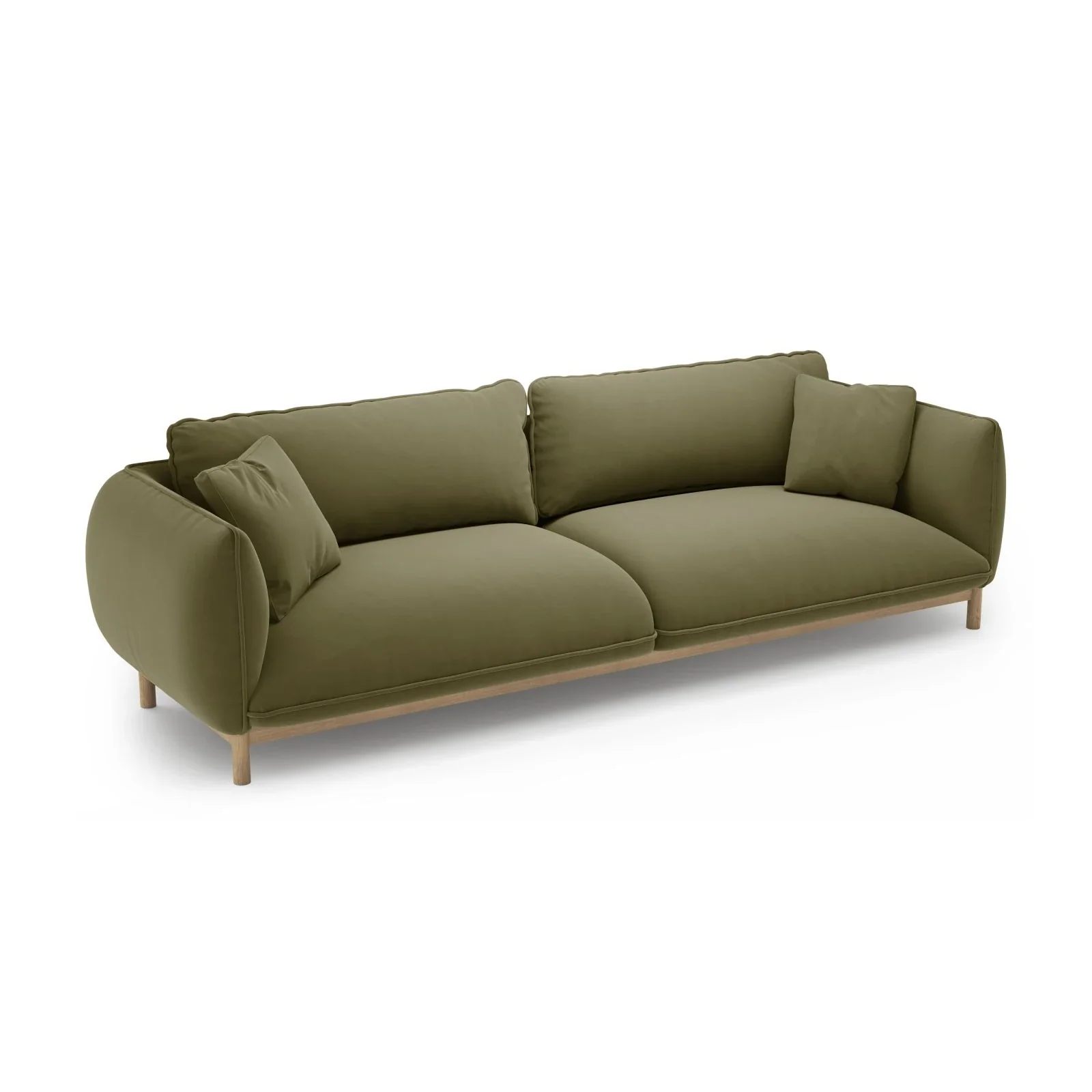 Ada 4-Sitzer Sofa aus Samt oder Strukturstoff, 248x101 cm - Image 23