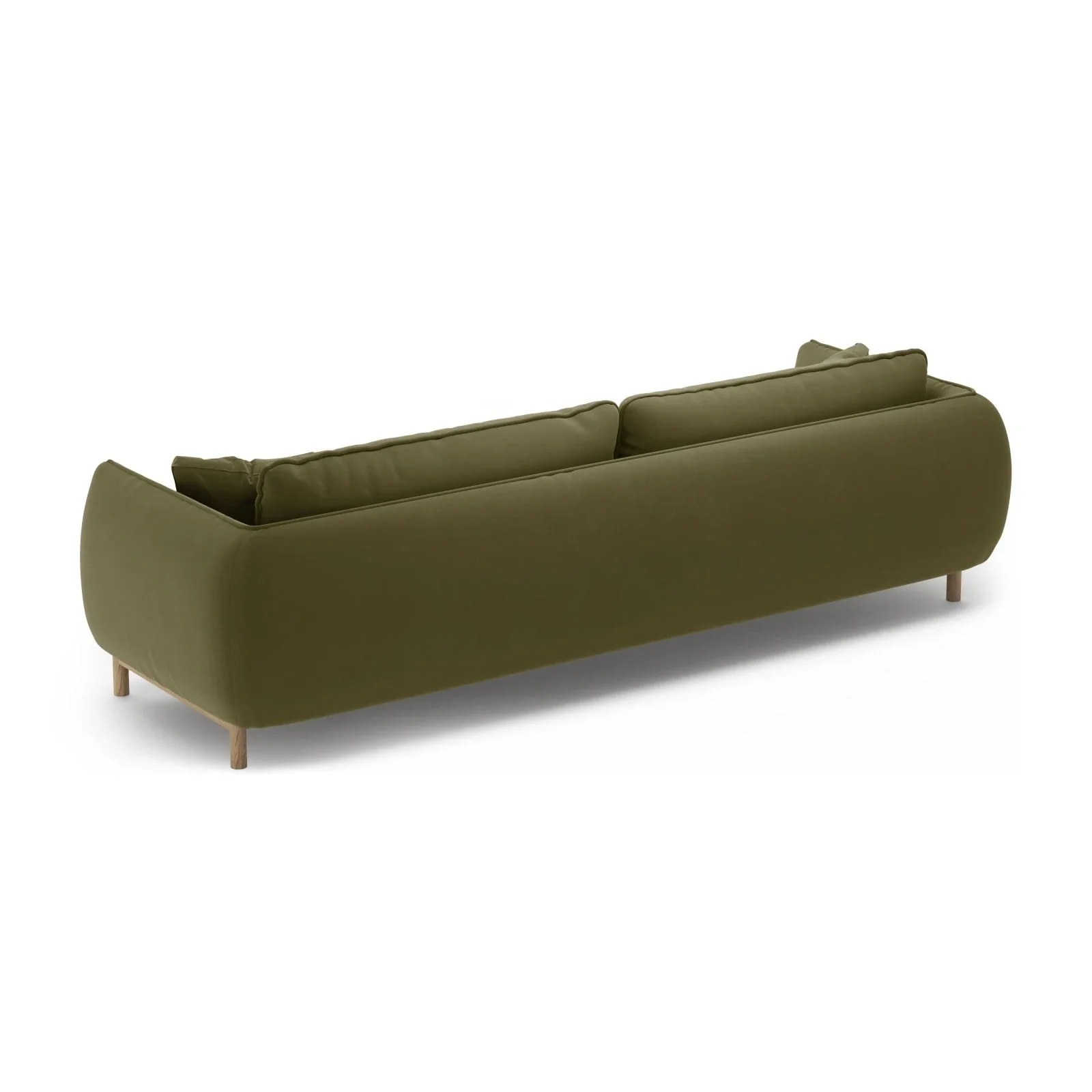 Ada 4-Sitzer Sofa aus Samt oder Strukturstoff, 248x101 cm - Image 24