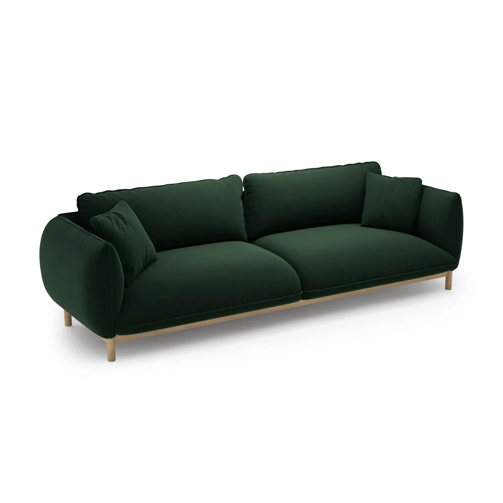 Ada 4-Sitzer Sofa aus Samt oder Strukturstoff, 248x101 cm - Image 29