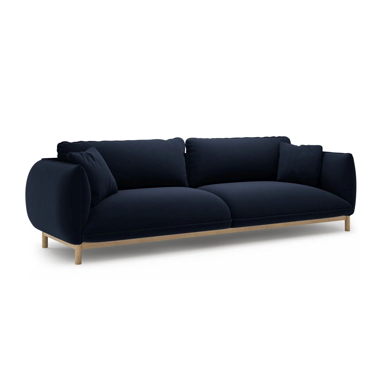 Ada 4-Sitzer Sofa aus Samt oder Strukturstoff, 248x101 cm - Image 34