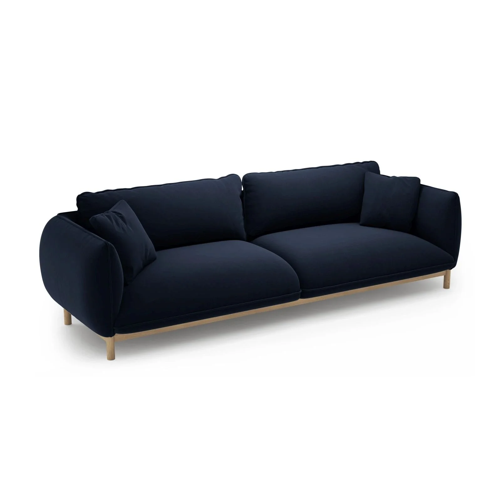 Ada 4-Sitzer Sofa aus Samt oder Strukturstoff, 248x101 cm - Image 35