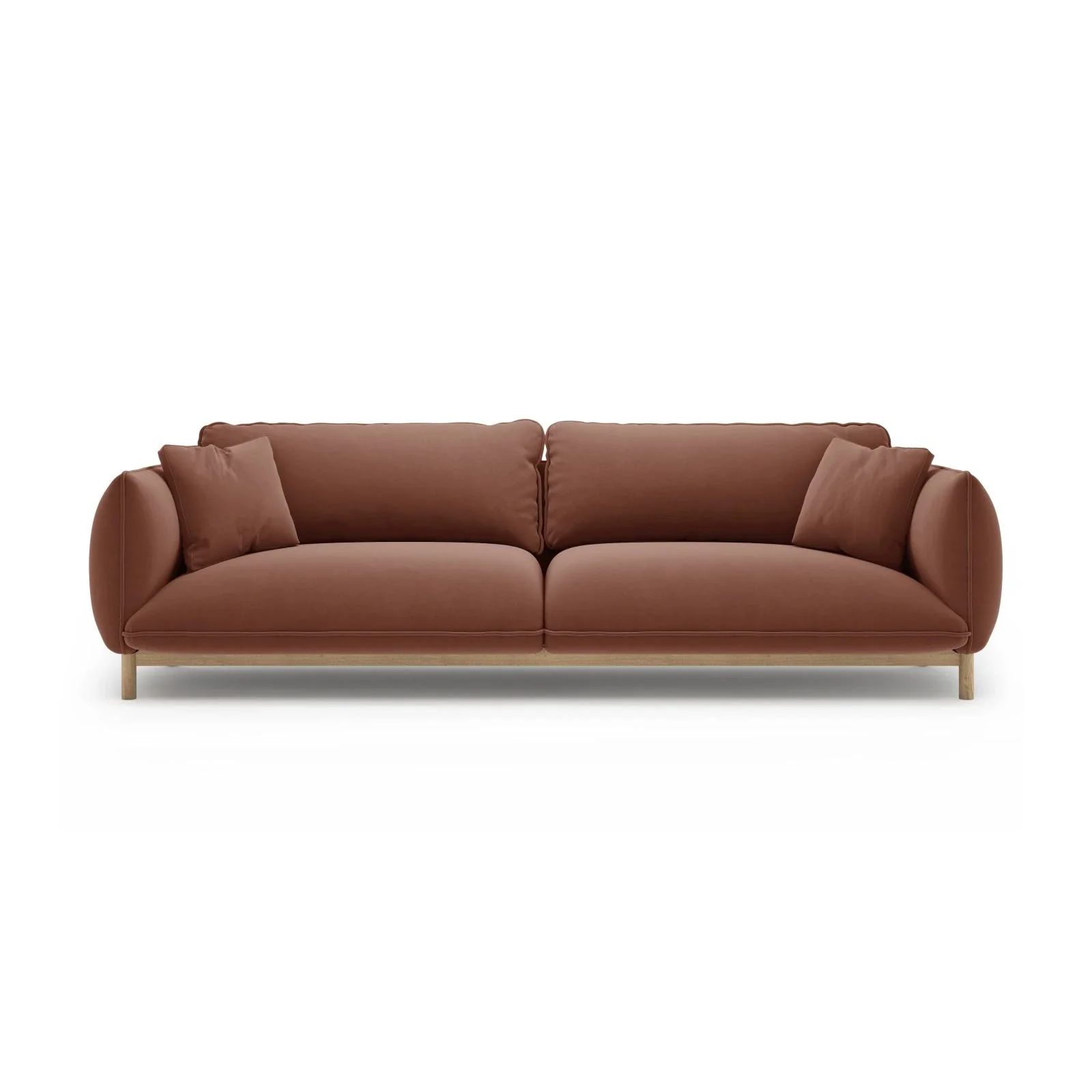 Ada 4-Sitzer Sofa aus Samt oder Strukturstoff, 248x101 cm - Image 39