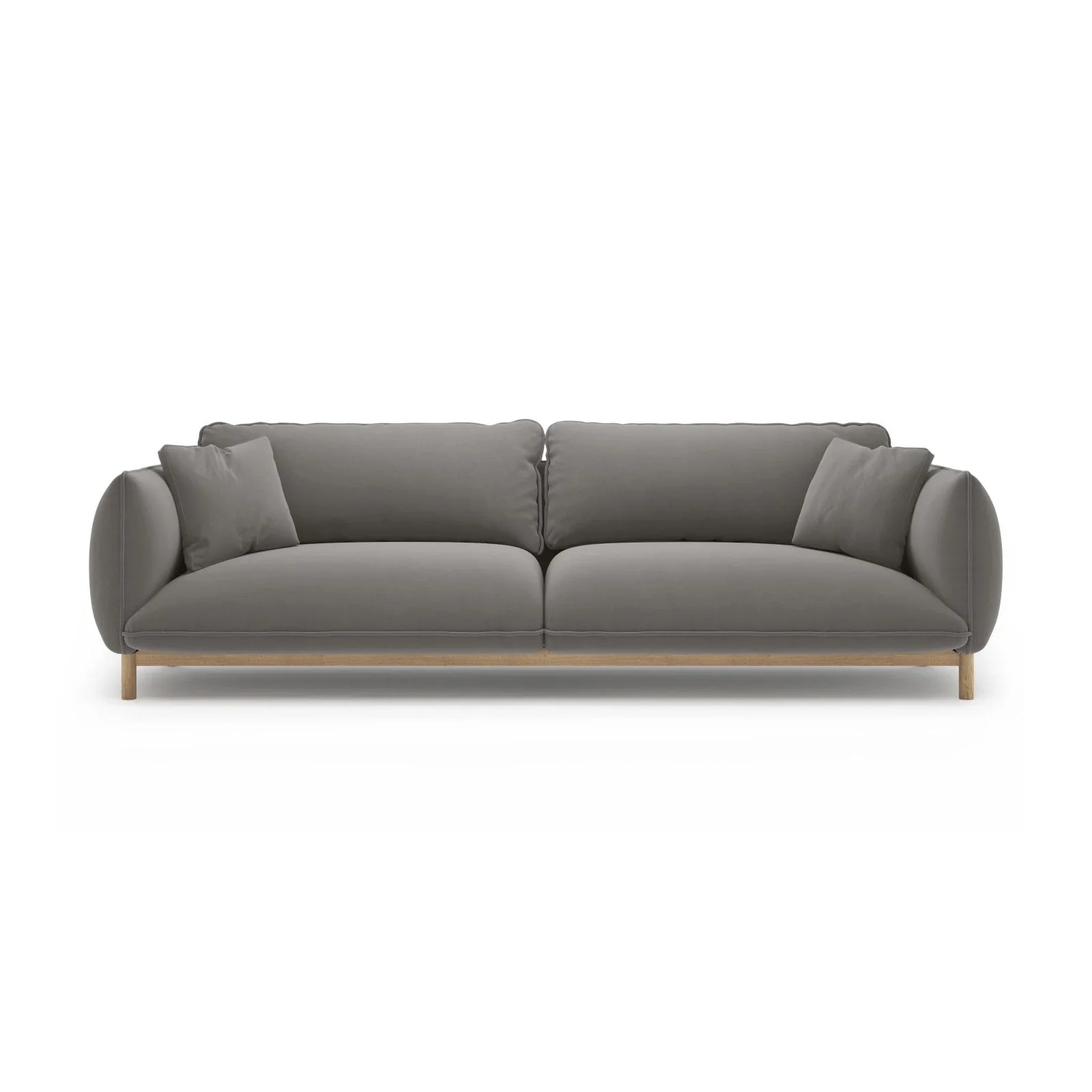 Ada 4-Sitzer Sofa aus Samt oder Strukturstoff, 248x101 cm - Image 45