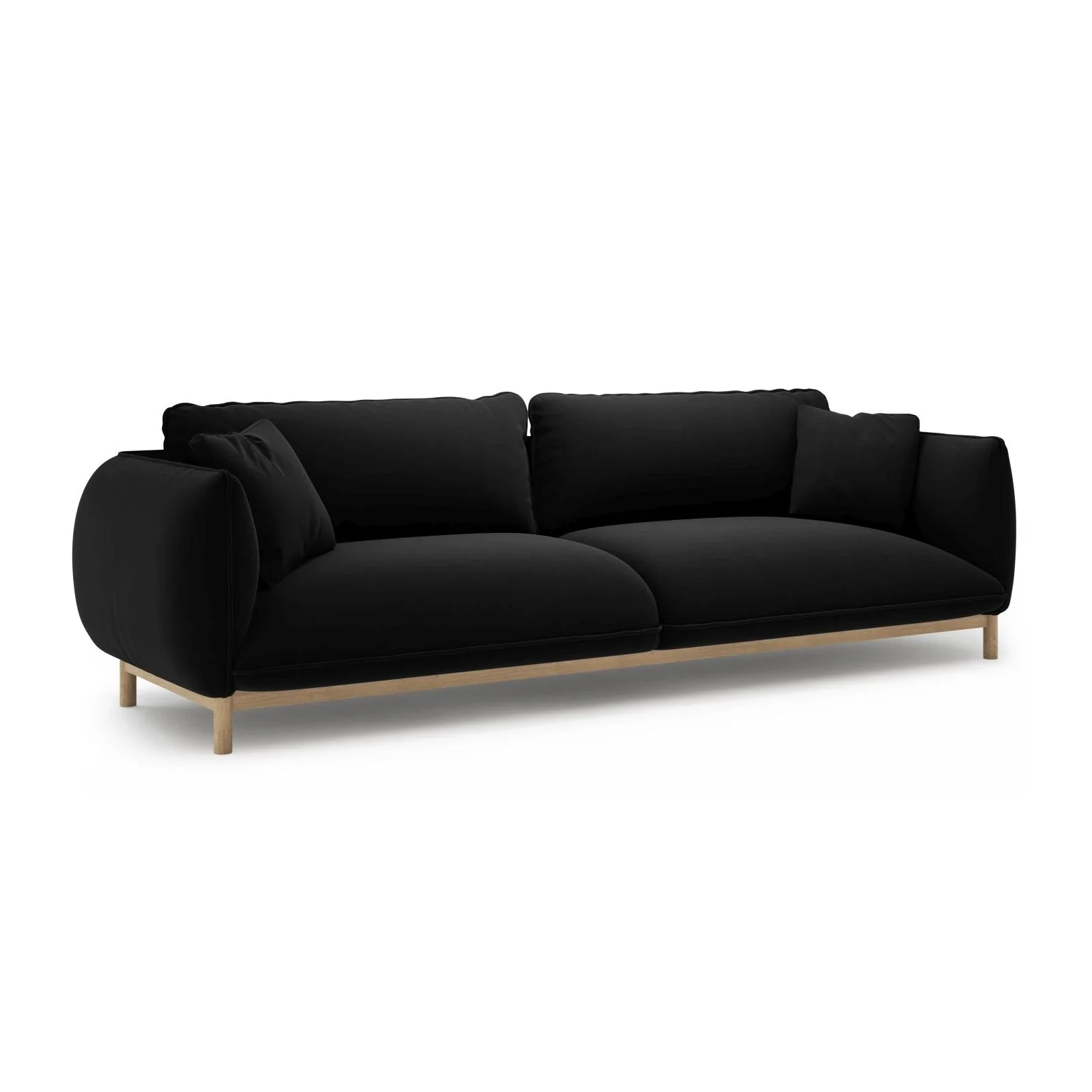 Ada 4-Sitzer Sofa aus Samt oder Strukturstoff, 248x101 cm - Image 52