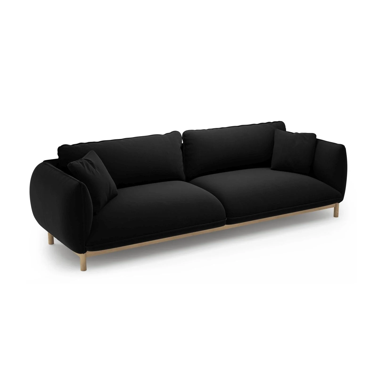 Ada 4-Sitzer Sofa aus Samt oder Strukturstoff, 248x101 cm - Image 53