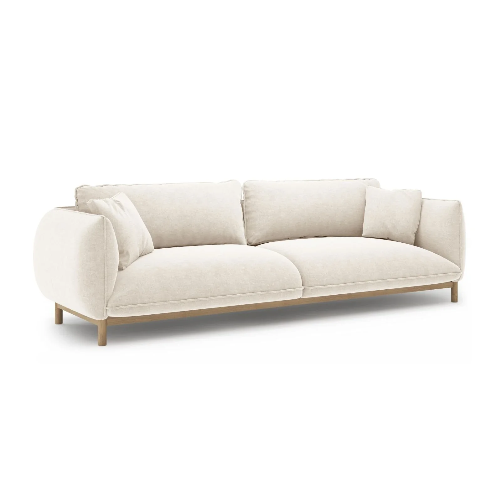 Ada 4-Sitzer Sofa aus Samt oder Strukturstoff, 248x101 cm - Image 58