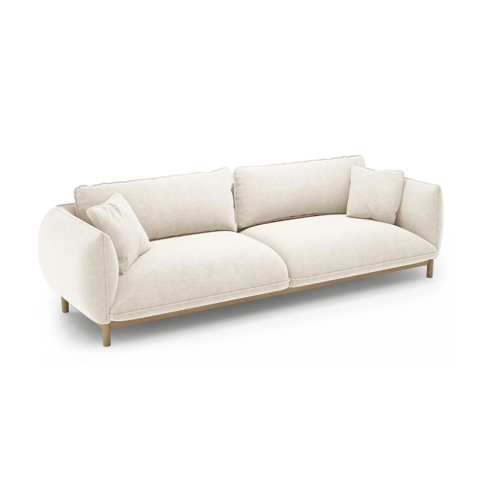 Ada 4-Sitzer Sofa aus Samt oder Strukturstoff, 248x101 cm - Image 59