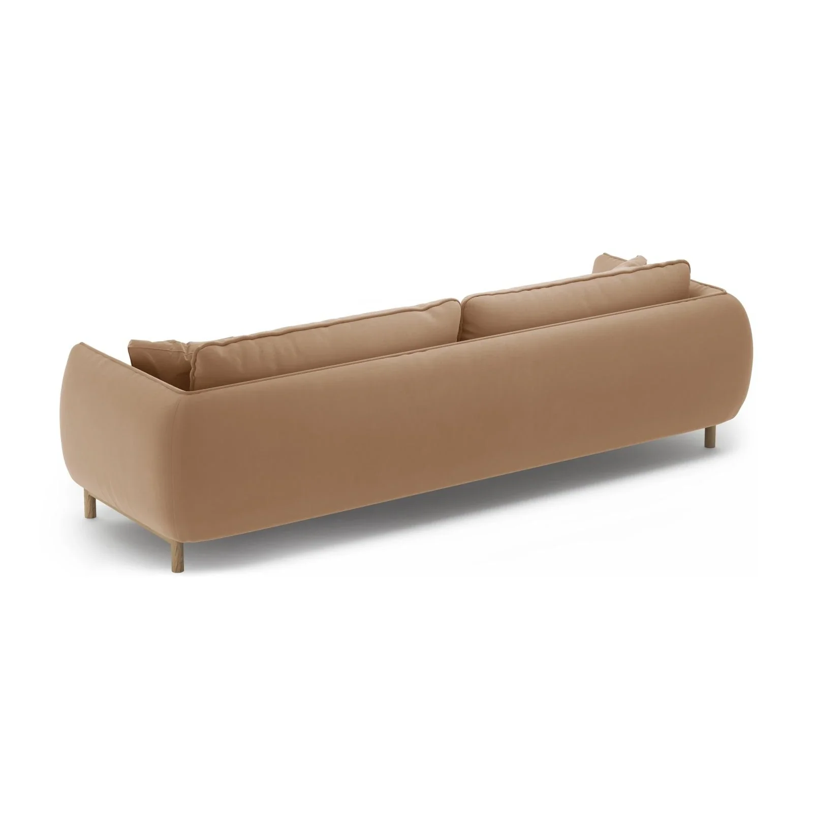 Ada 4-Sitzer Sofa aus Samt oder Strukturstoff, 248x101 cm - Image 6