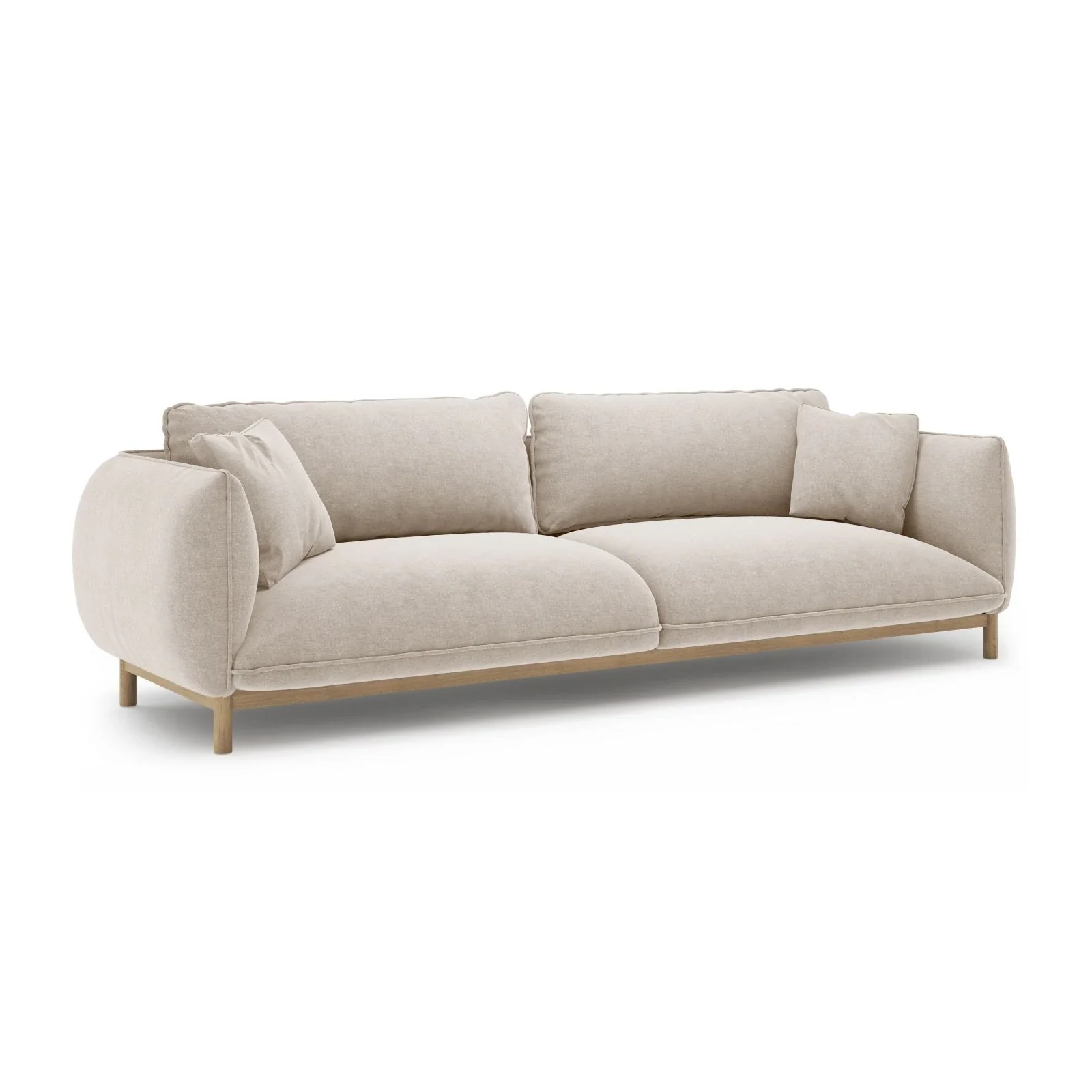 Ada 4-Sitzer Sofa aus Samt oder Strukturstoff, 248x101 cm - Image 64