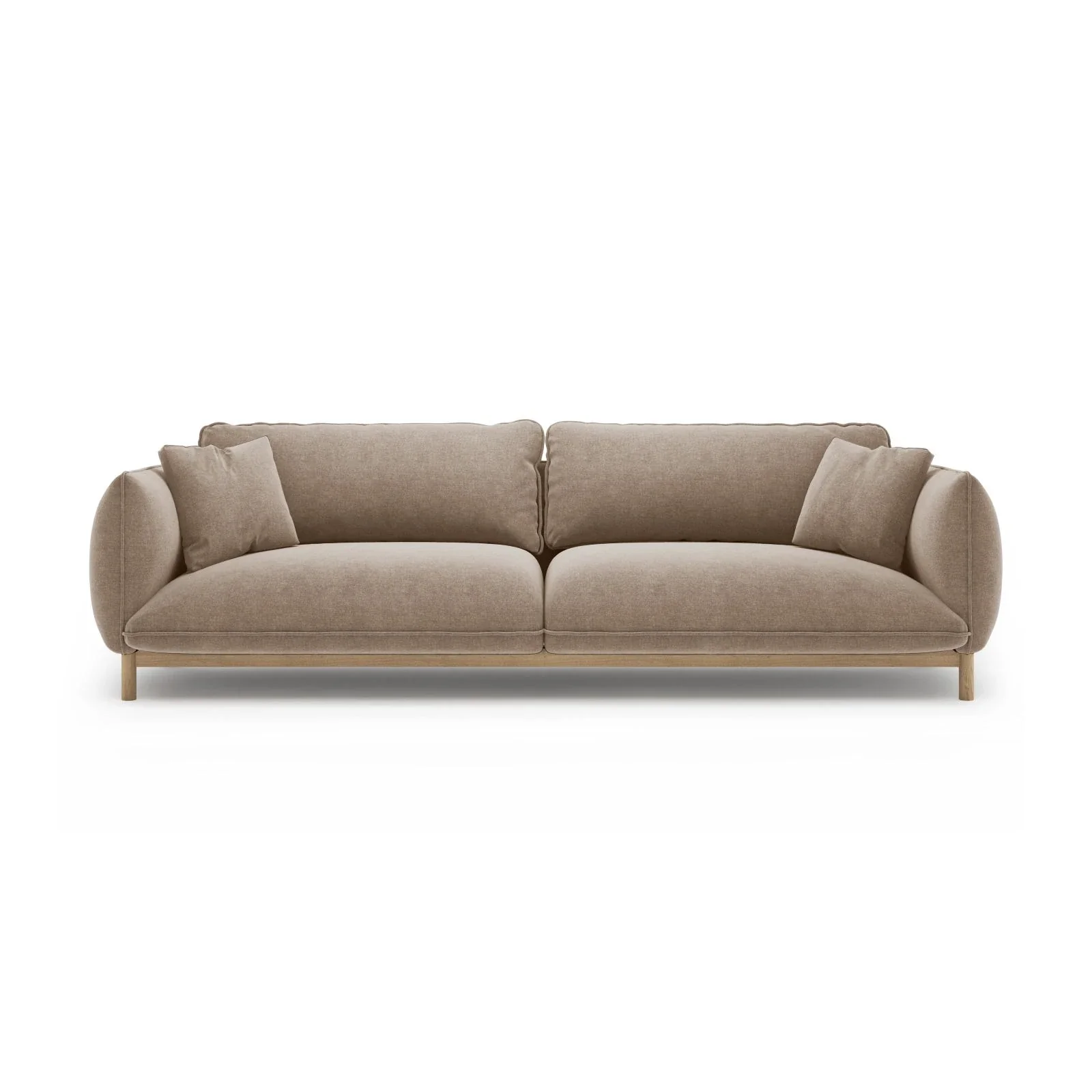 Ada 4-Sitzer Sofa aus Samt oder Strukturstoff, 248x101 cm - Image 69