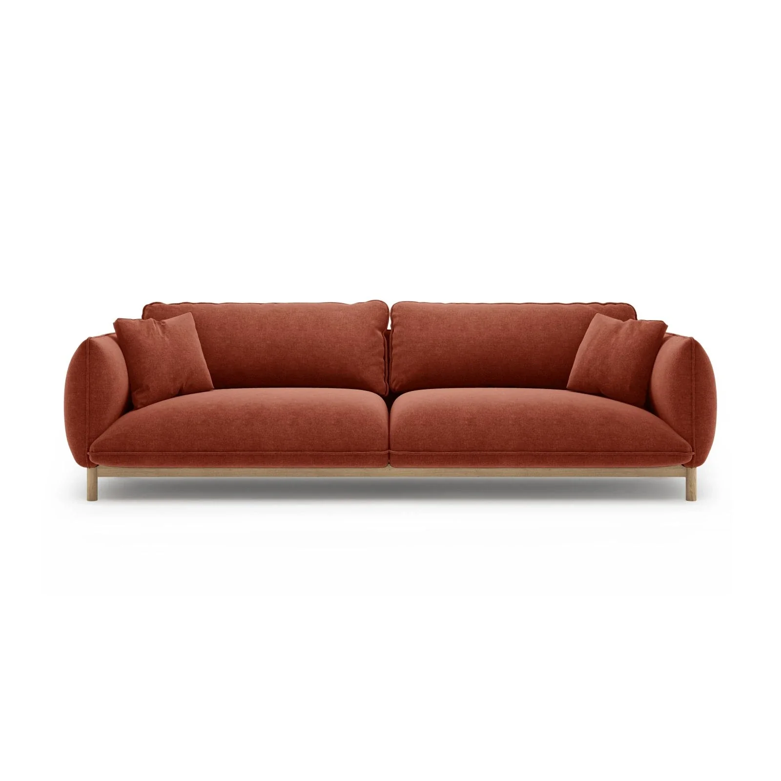 Ada 4-Sitzer Sofa aus Samt oder Strukturstoff, 248x101 cm - Image 75