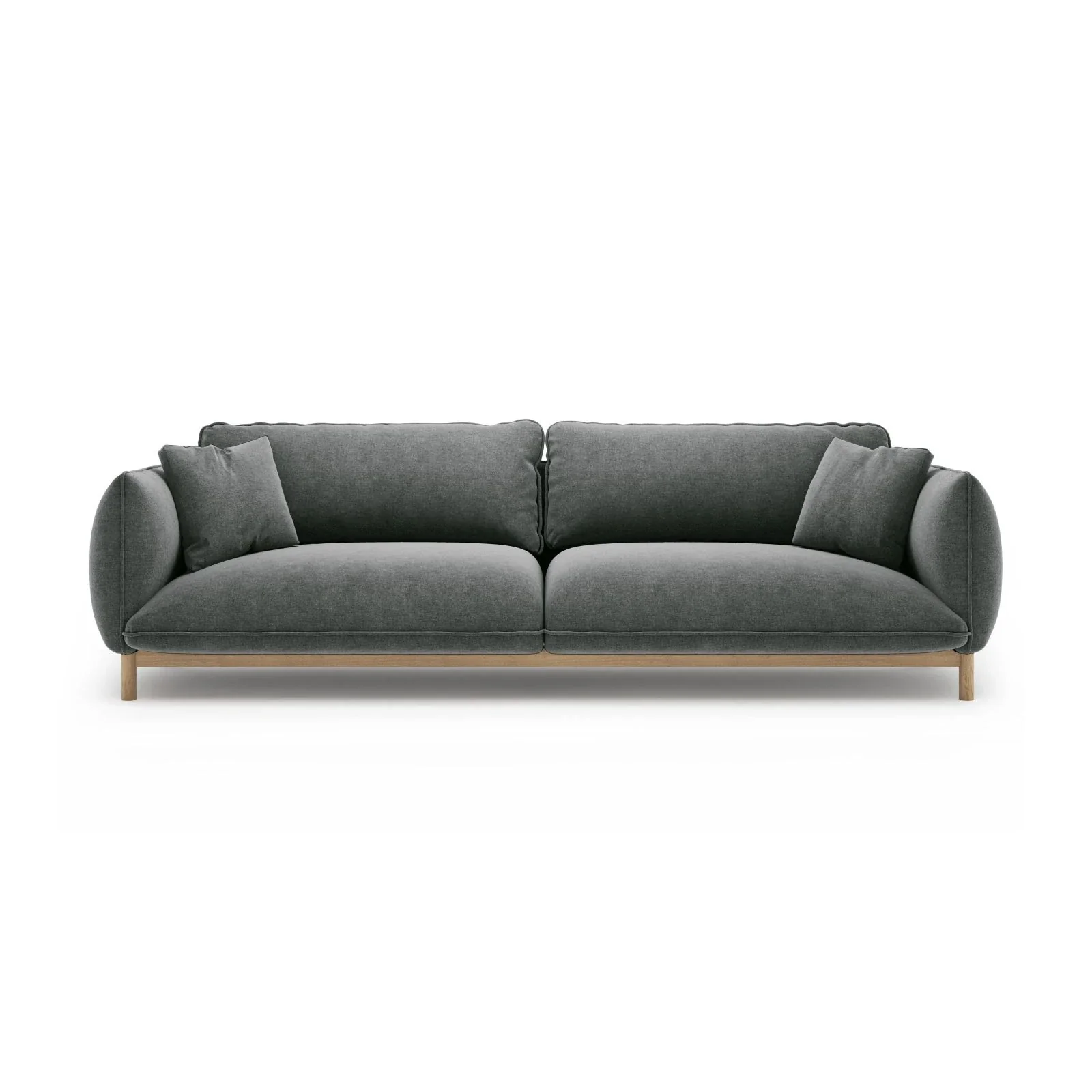 Ada 4-Sitzer Sofa aus Samt oder Strukturstoff, 248x101 cm - Image 93