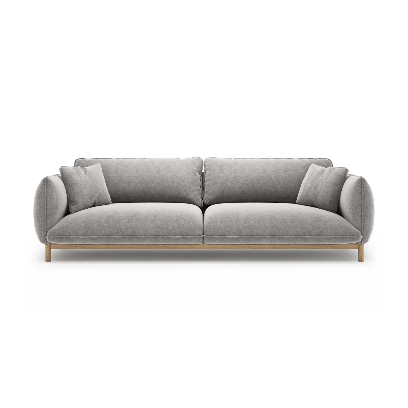 Ada 4-Sitzer Sofa aus Samt oder Strukturstoff, 248x101 cm - Image 99