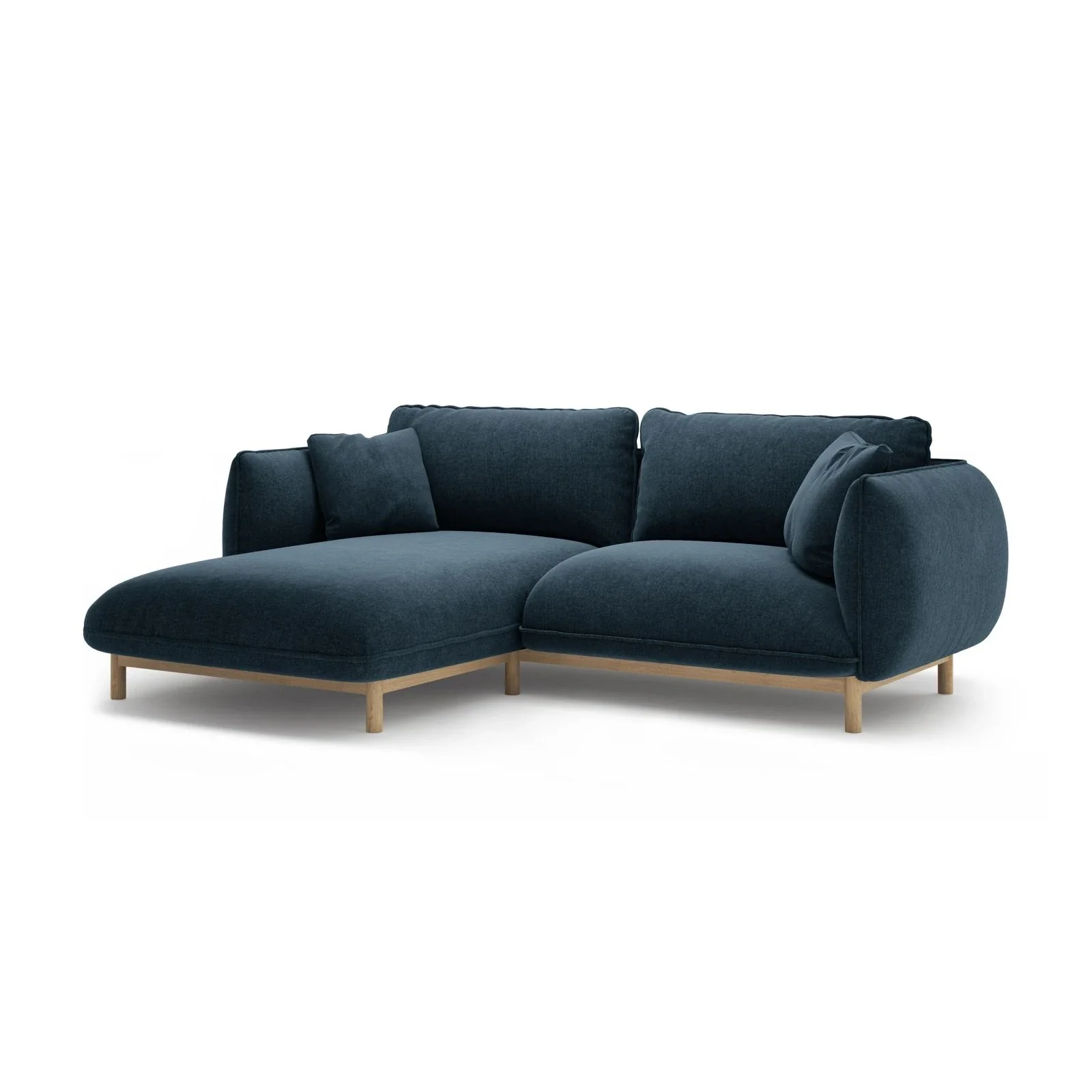 Ada Ecksofa Links aus Samt oder Strukturstoff, 220x179 cm - Image 101