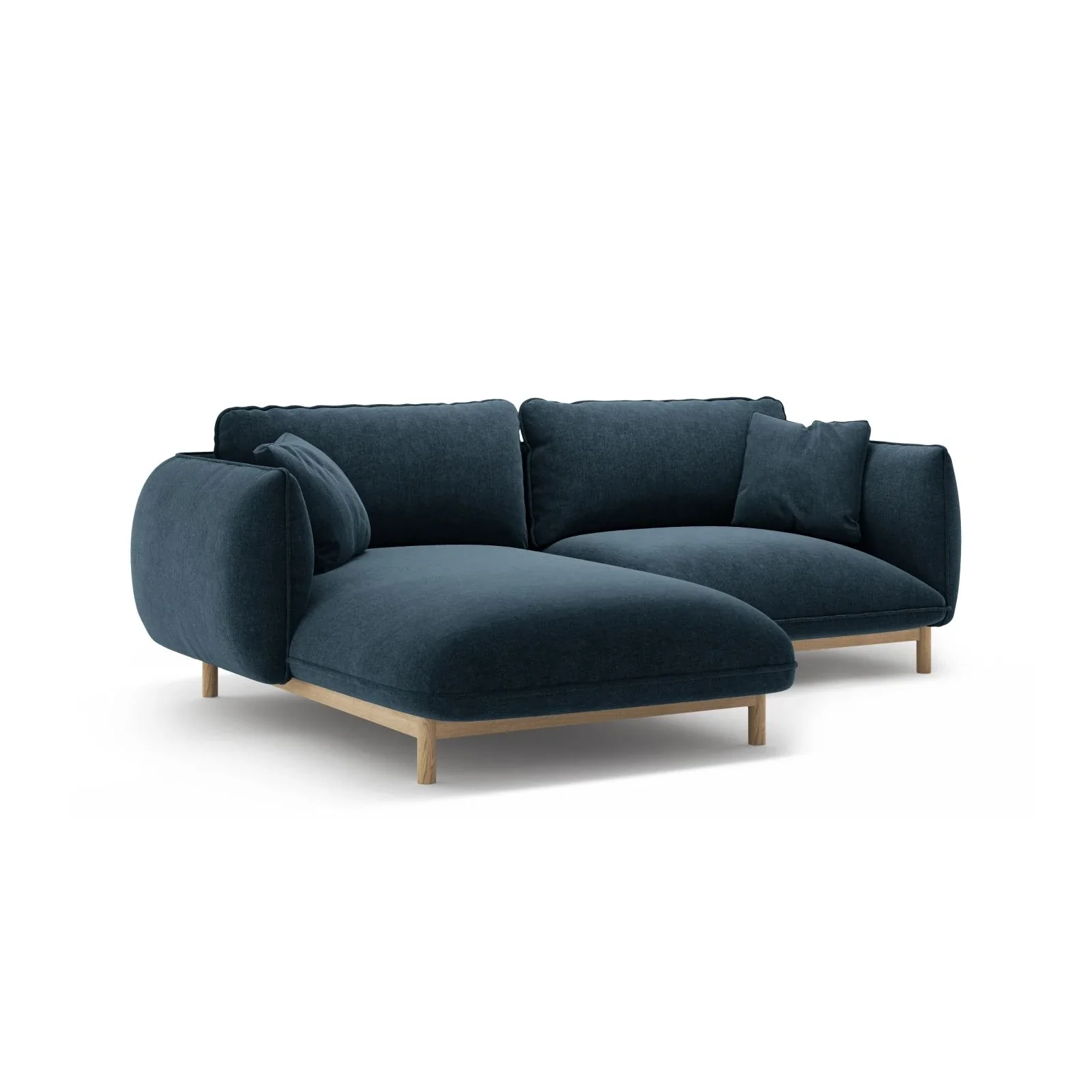 Ada Ecksofa Links aus Samt oder Strukturstoff, 220x179 cm - Image 104