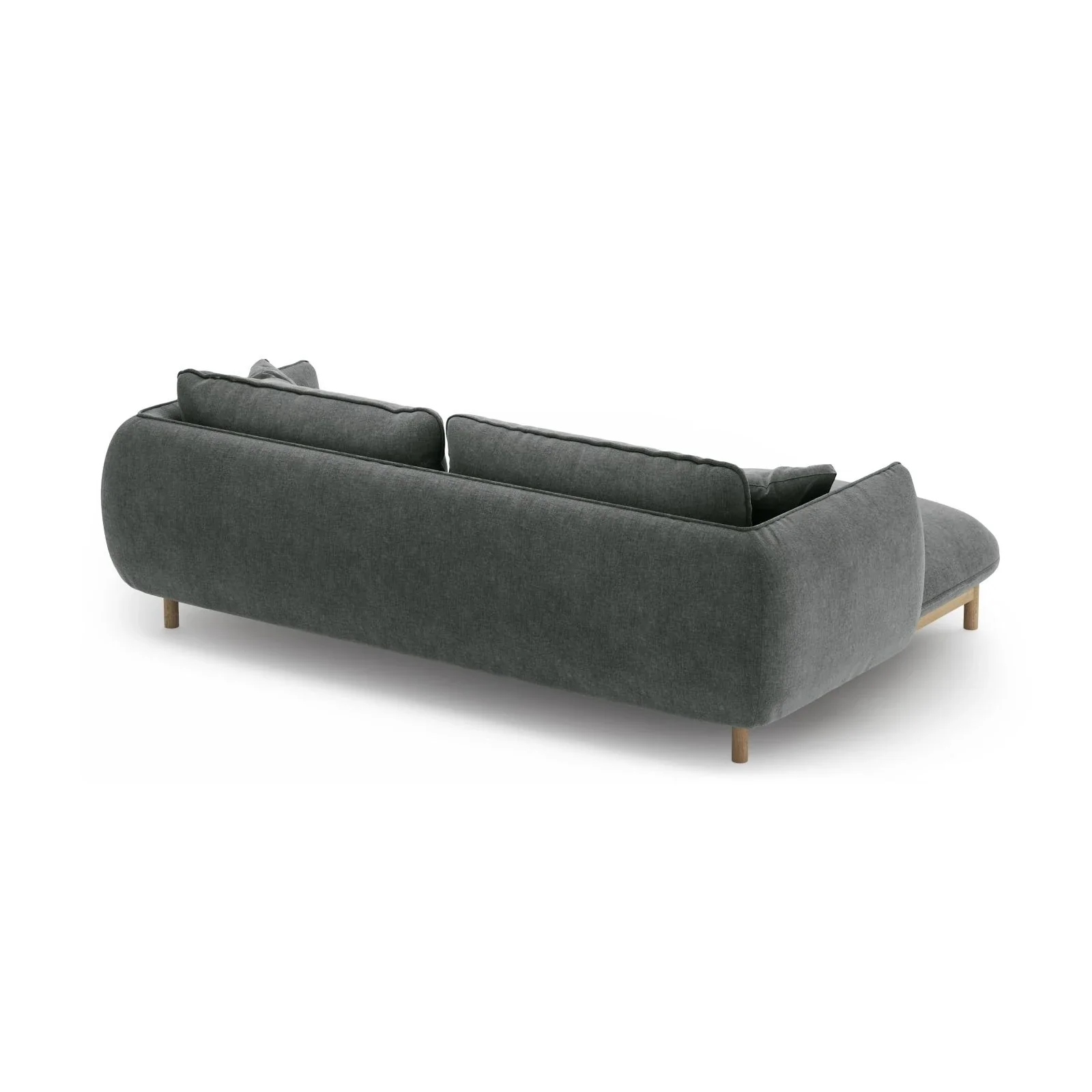 Ada Ecksofa Links aus Samt oder Strukturstoff, 220x179 cm - Image 112