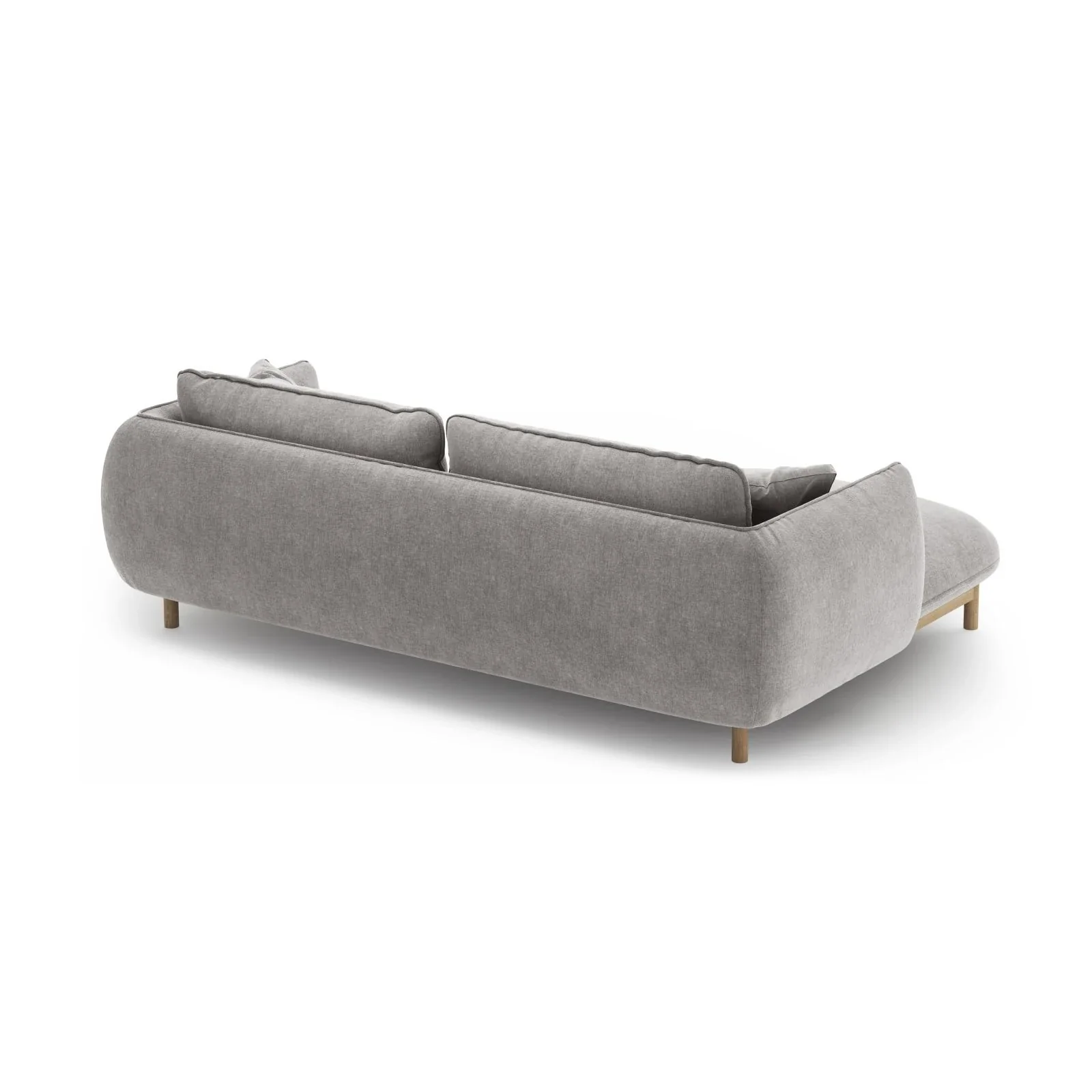 Ada Ecksofa Links aus Samt oder Strukturstoff, 220x179 cm - Image 119