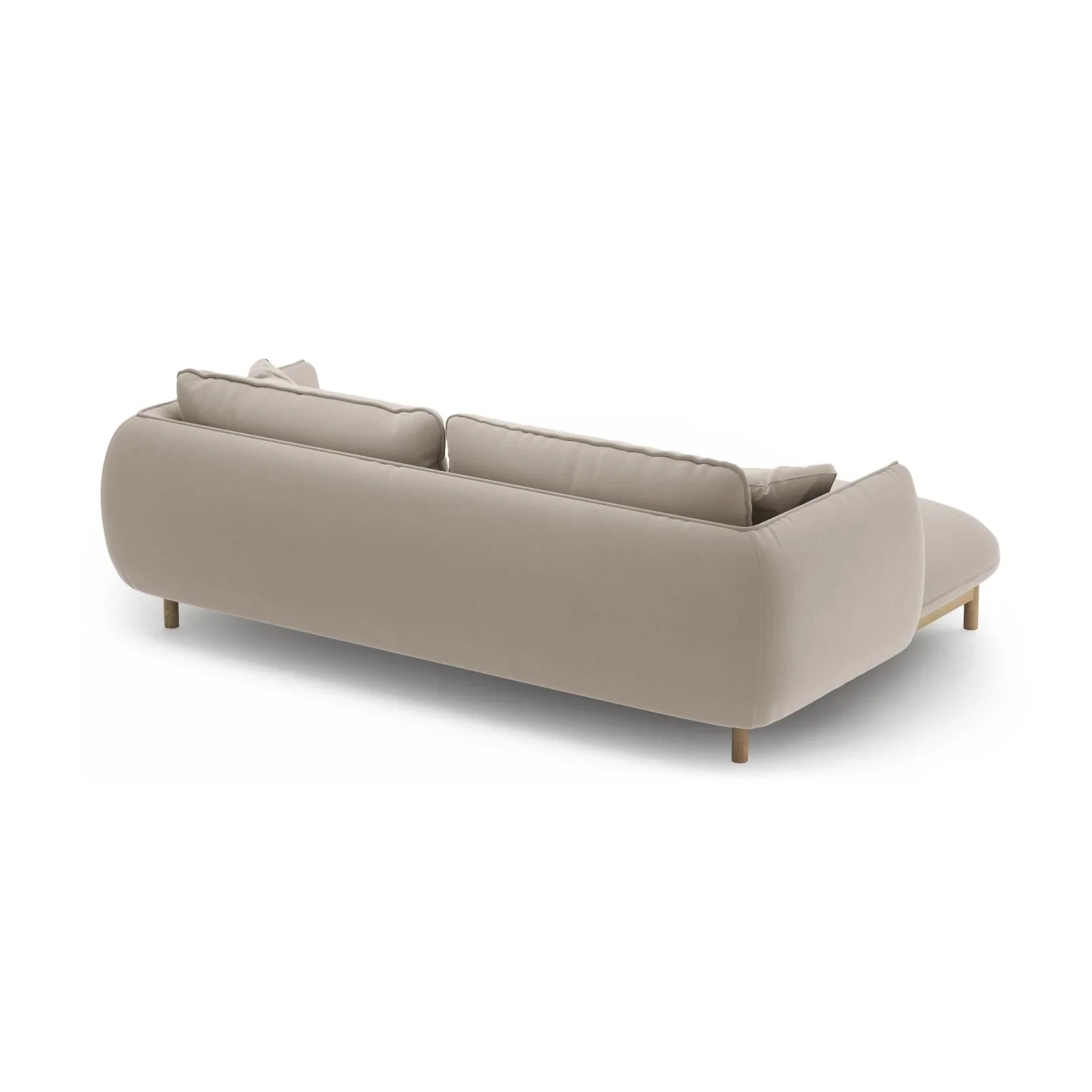 Ada Ecksofa Links aus Samt oder Strukturstoff, 220x179 cm - Image 14