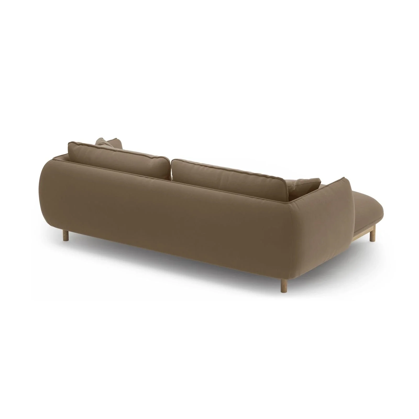 Ada Ecksofa Links aus Samt oder Strukturstoff, 220x179 cm - Image 21