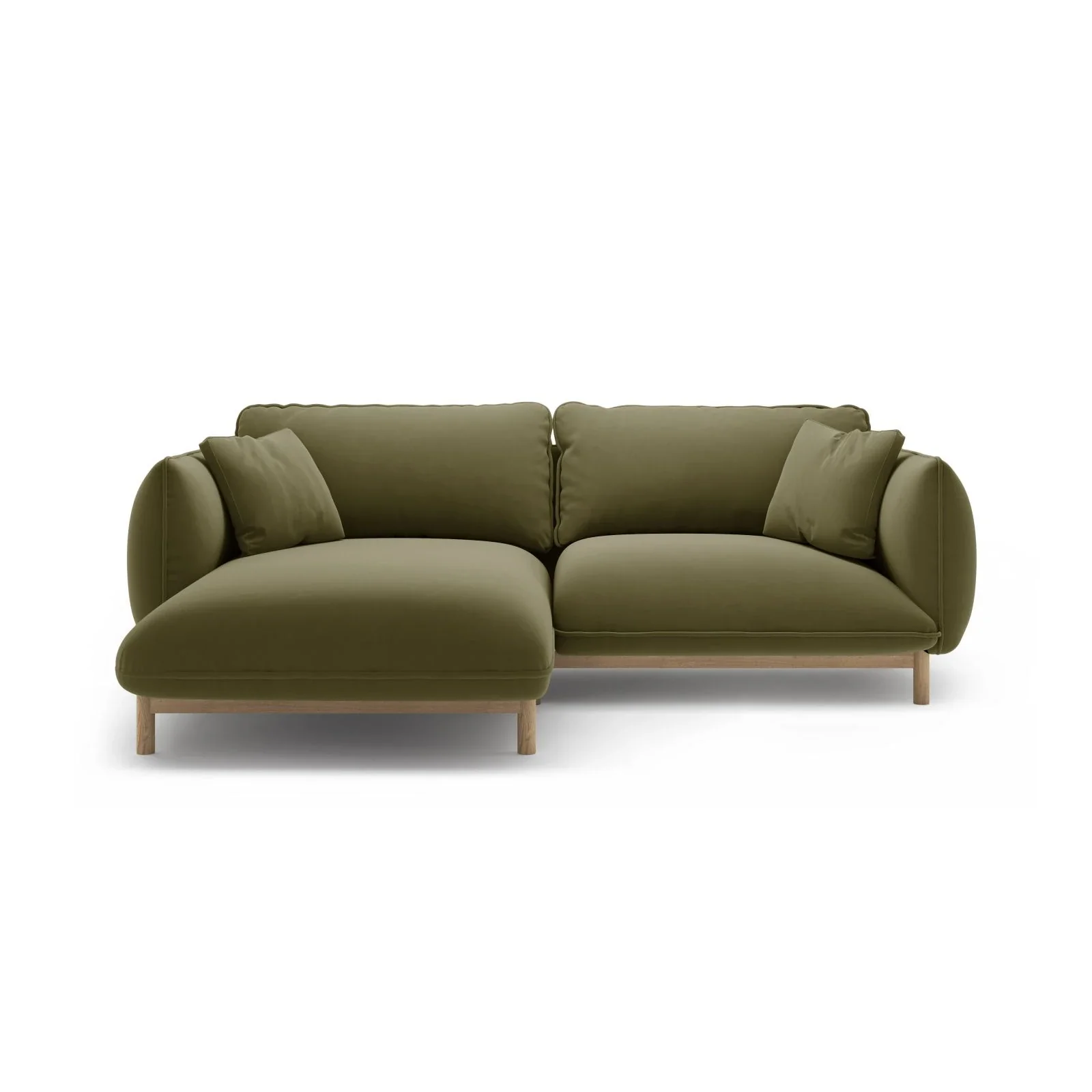 Ada Ecksofa Links aus Samt oder Strukturstoff, 220x179 cm - Image 23
