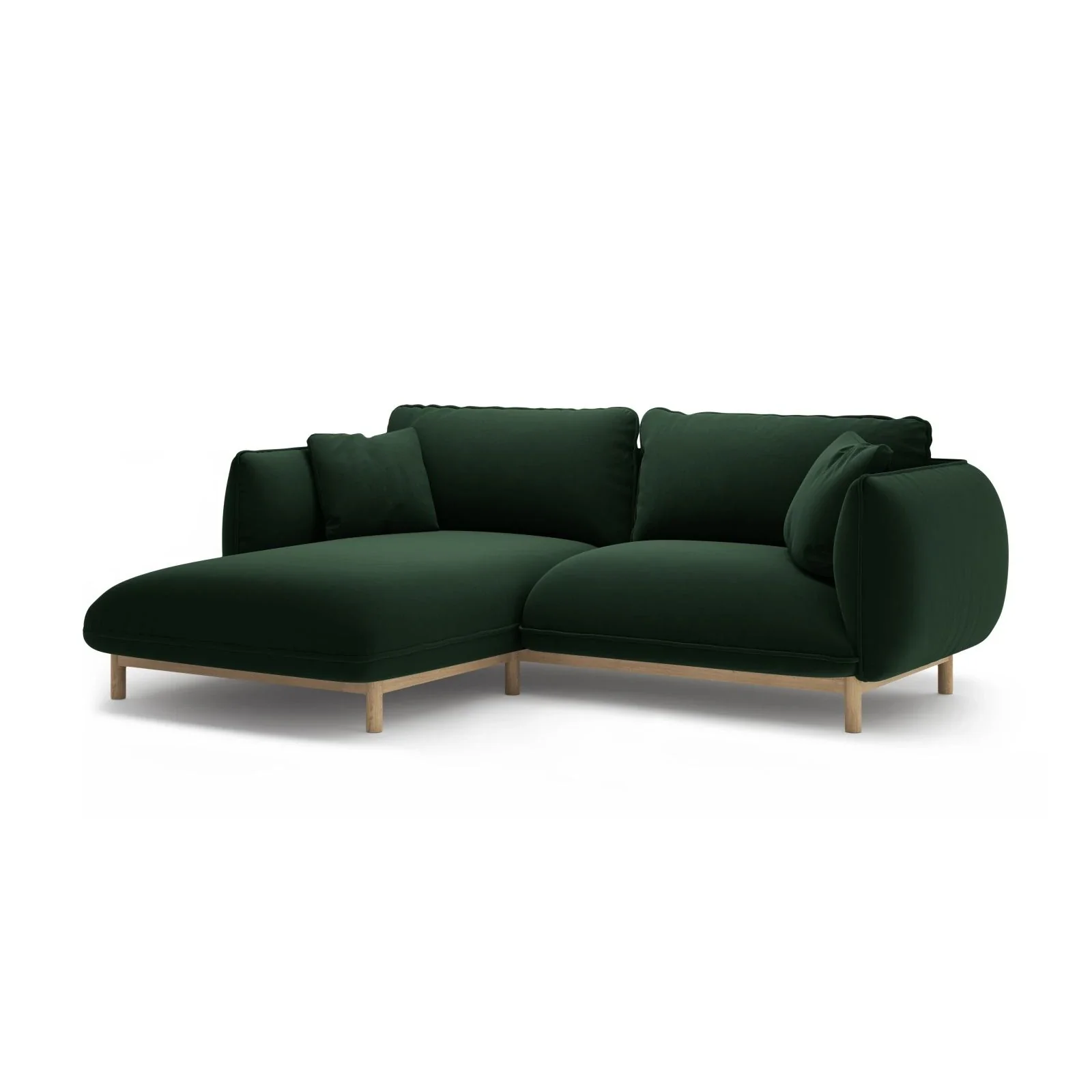 Ada Ecksofa Links aus Samt oder Strukturstoff, 220x179 cm - Image 31