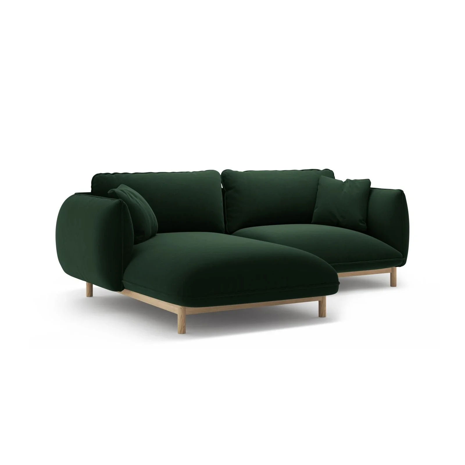 Ada Ecksofa Links aus Samt oder Strukturstoff, 220x179 cm - Image 34