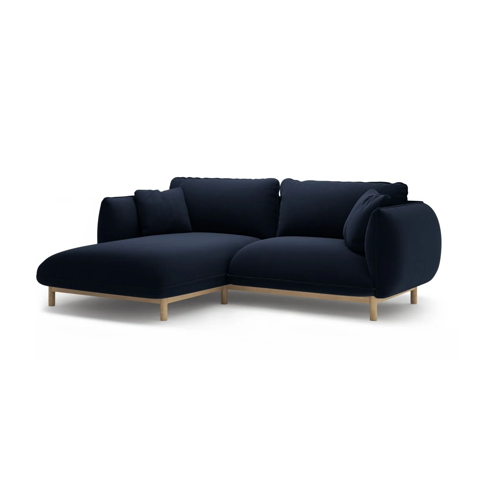 Ada Ecksofa Links aus Samt oder Strukturstoff, 220x179 cm - Image 38
