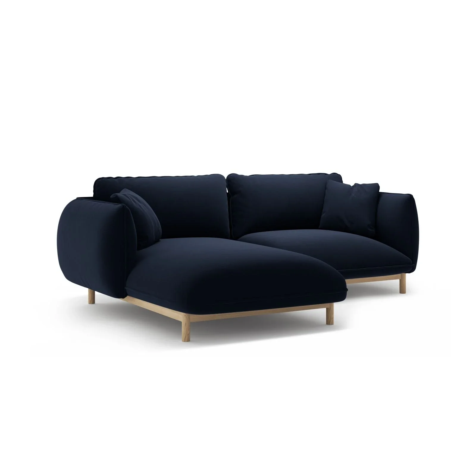 Ada Ecksofa Links aus Samt oder Strukturstoff, 220x179 cm - Image 41