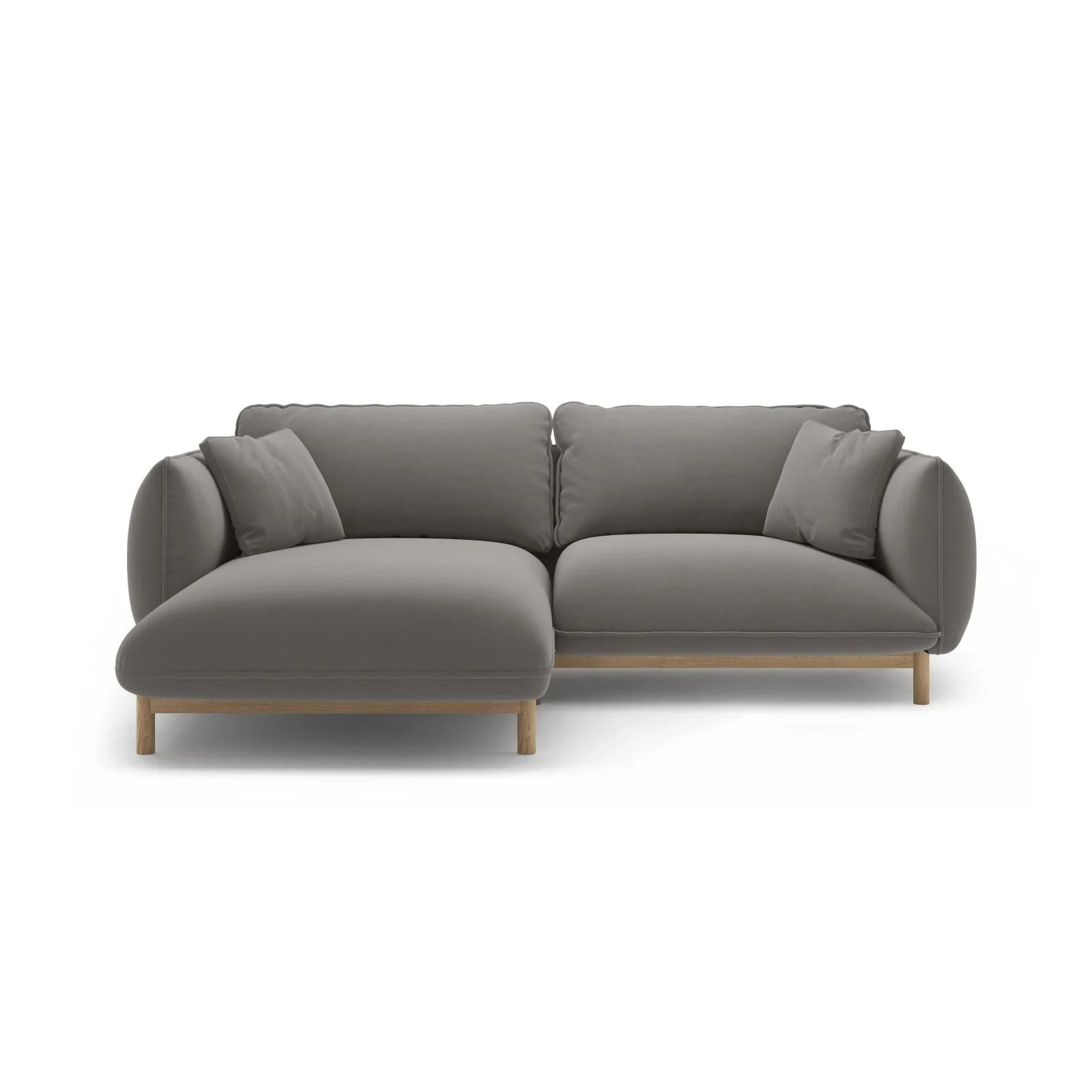 Ada Ecksofa Links aus Samt oder Strukturstoff, 220x179 cm - Image 51