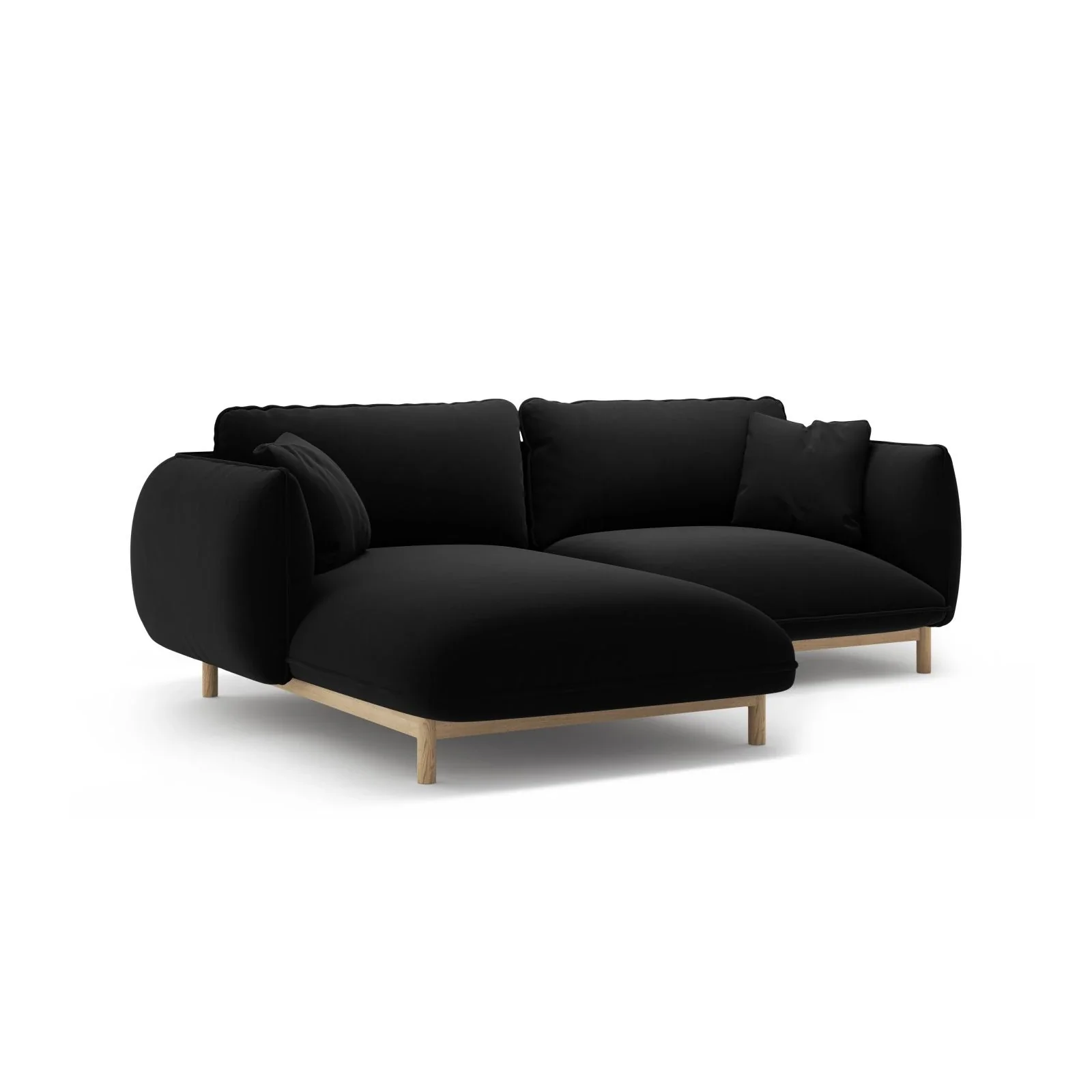 Ada Ecksofa Links aus Samt oder Strukturstoff, 220x179 cm - Image 62