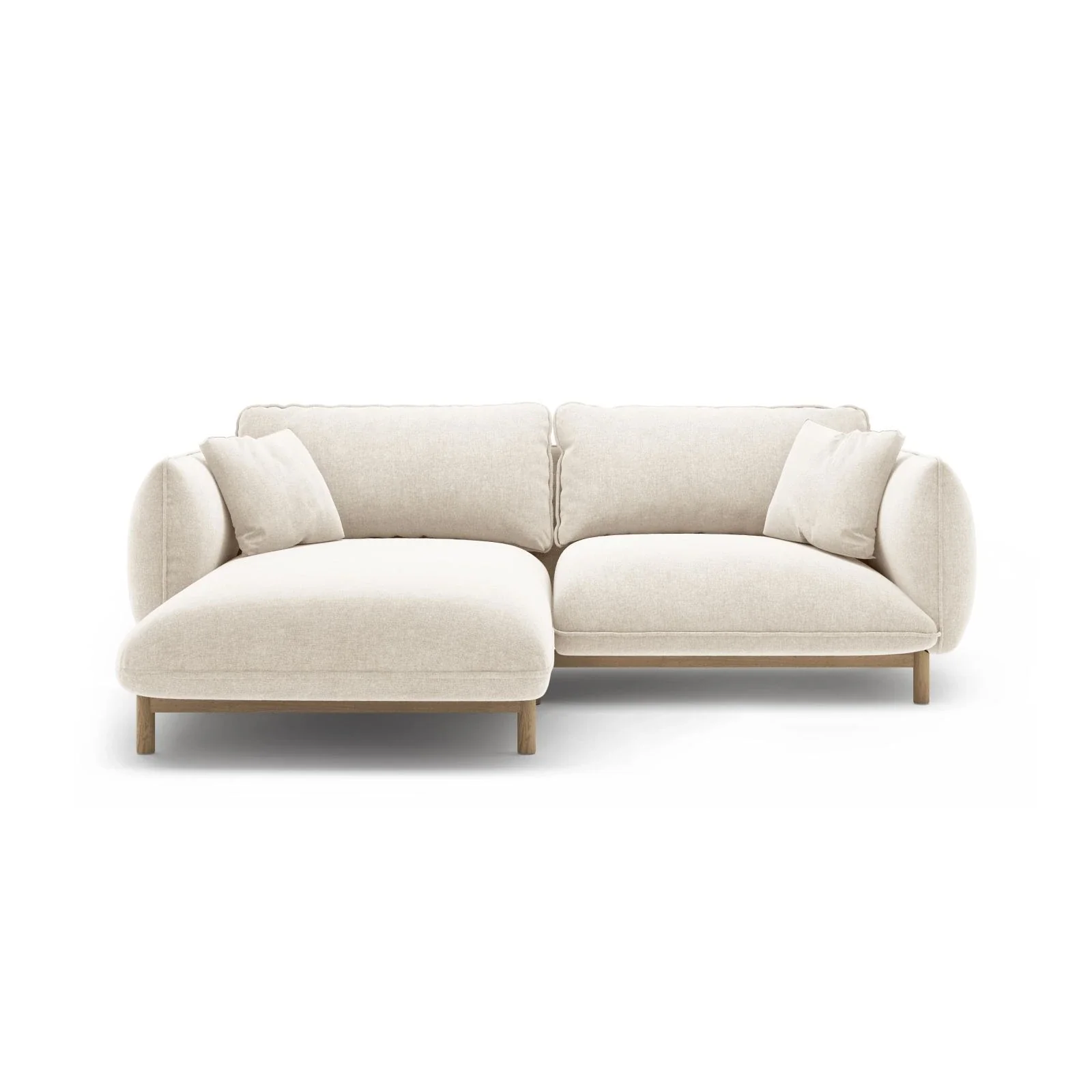 Ada Ecksofa Links aus Samt oder Strukturstoff, 220x179 cm - Image 65