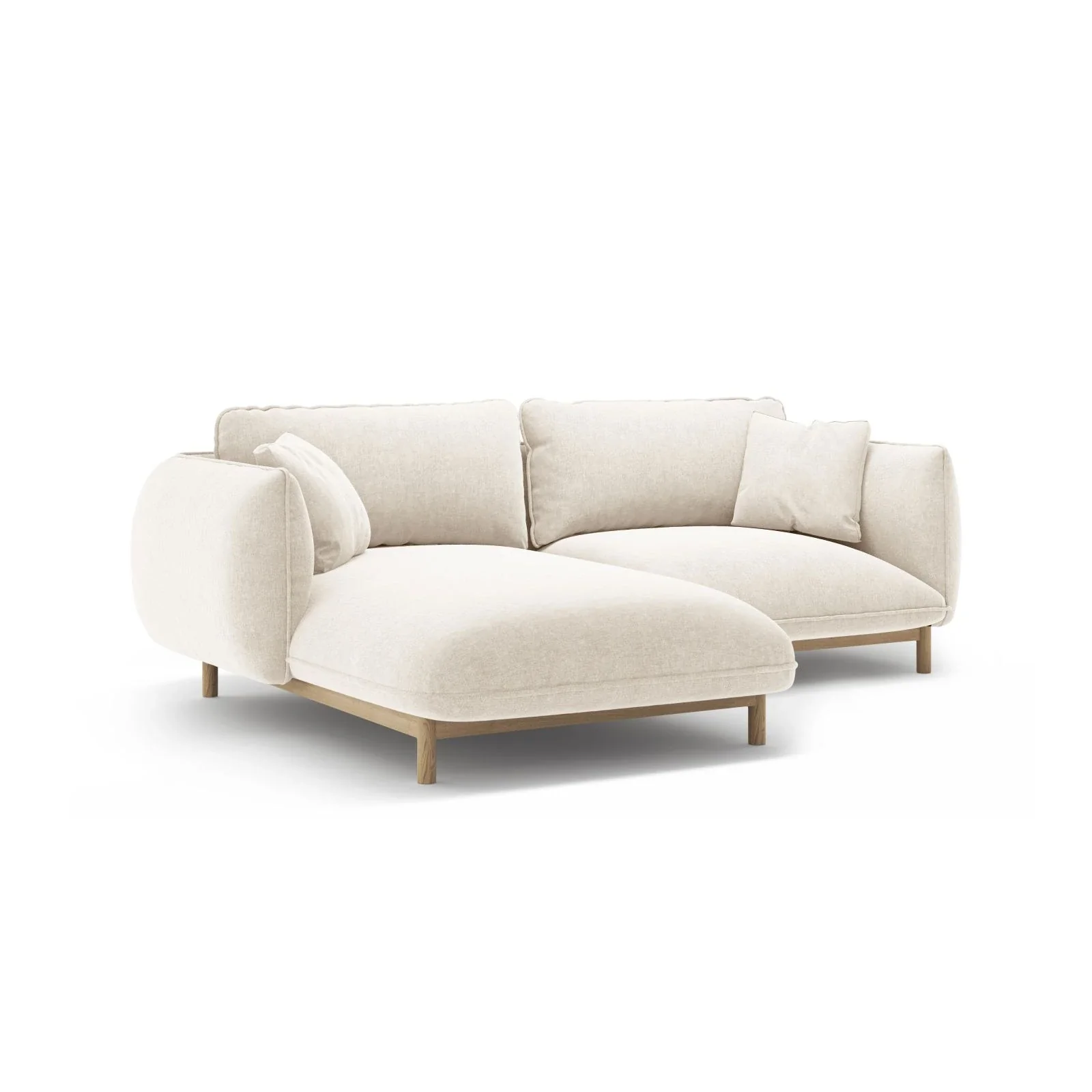 Ada Ecksofa Links aus Samt oder Strukturstoff, 220x179 cm - Image 69