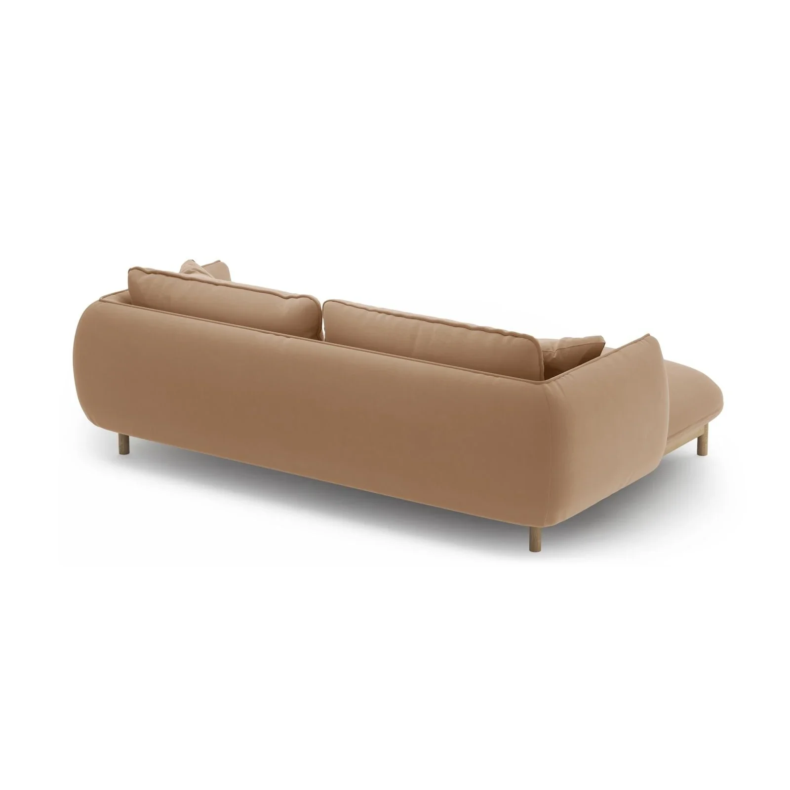 Ada Ecksofa Links aus Samt oder Strukturstoff, 220x179 cm - Image 7