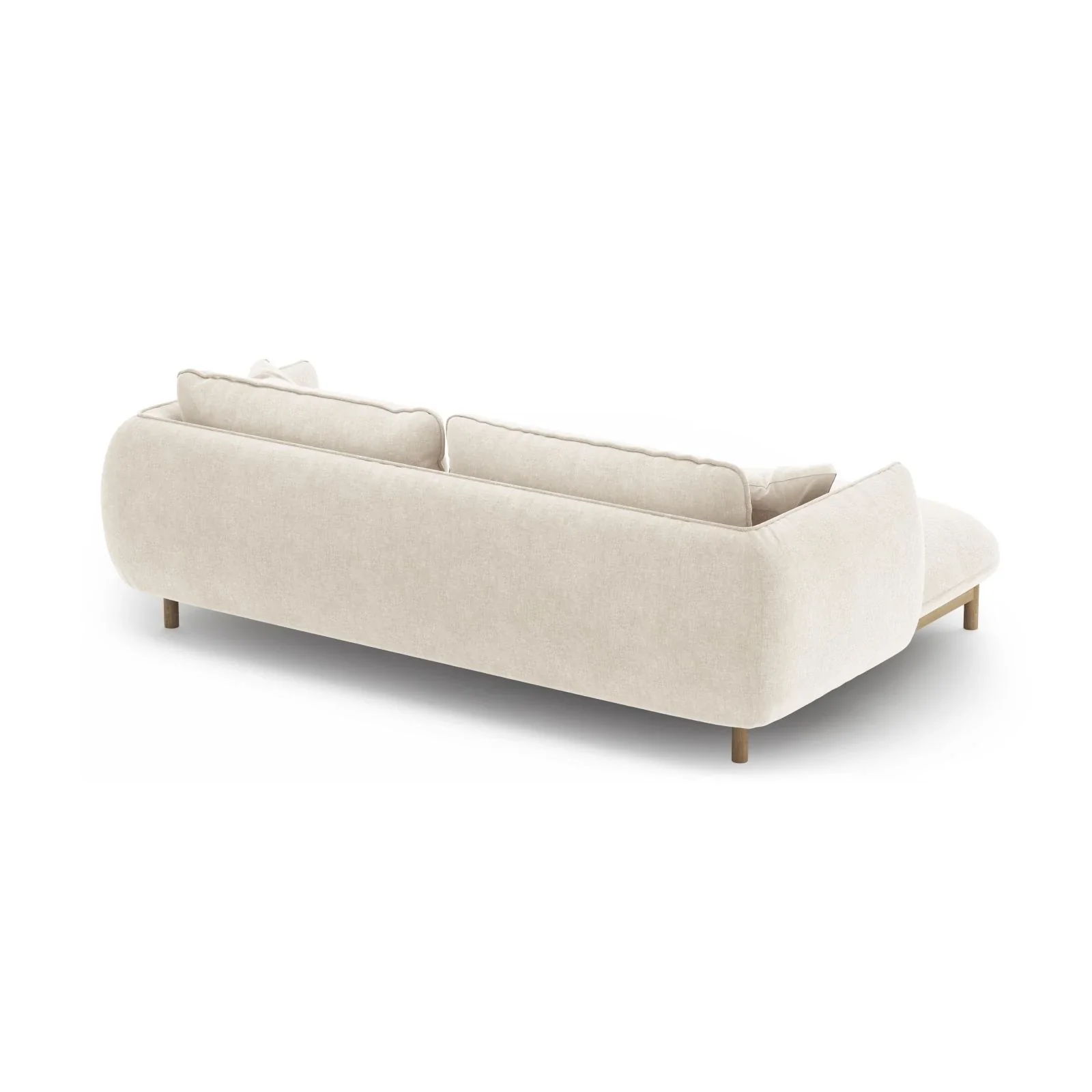 Ada Ecksofa Links aus Samt oder Strukturstoff, 220x179 cm - Image 70