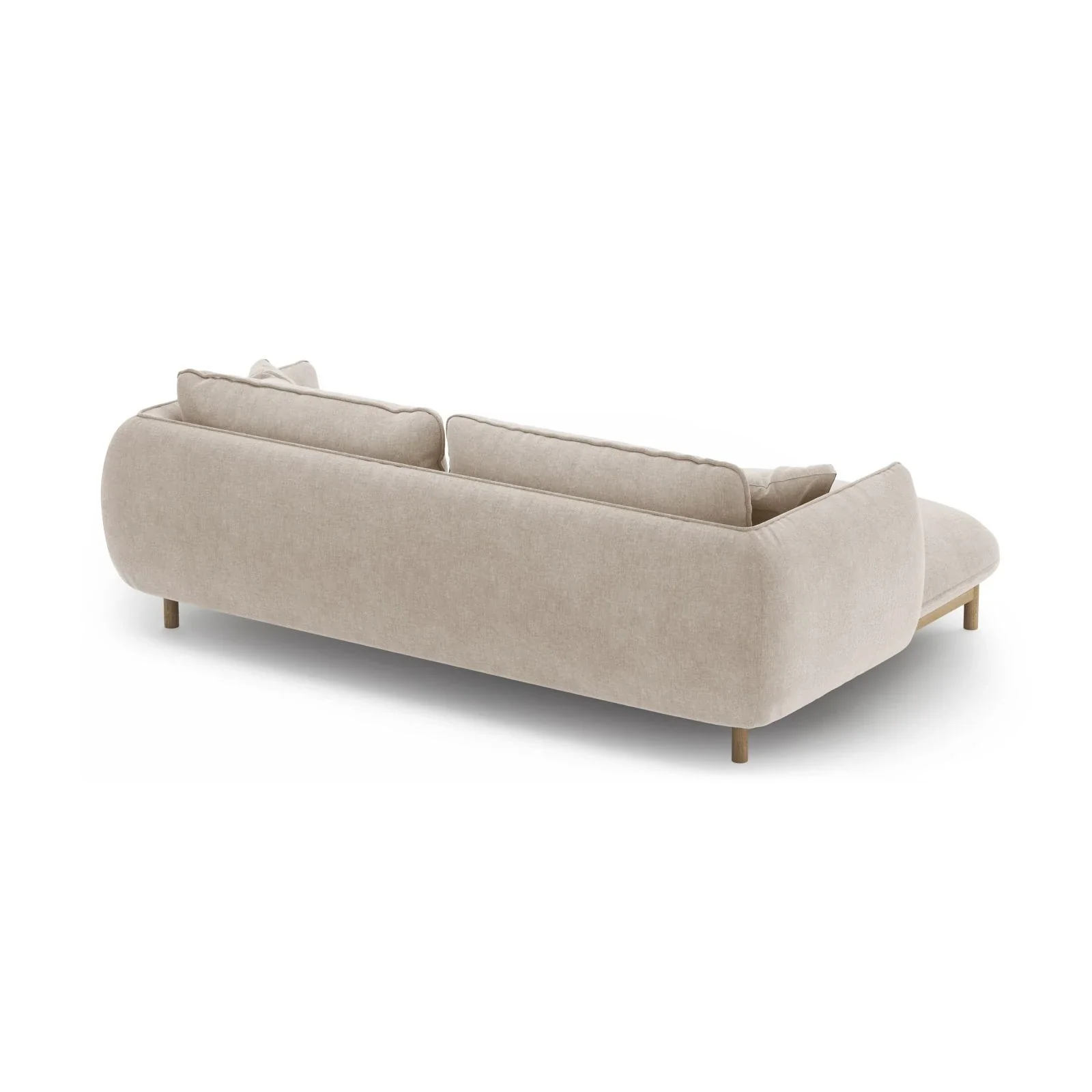 Ada Ecksofa Links aus Samt oder Strukturstoff, 220x179 cm - Image 77