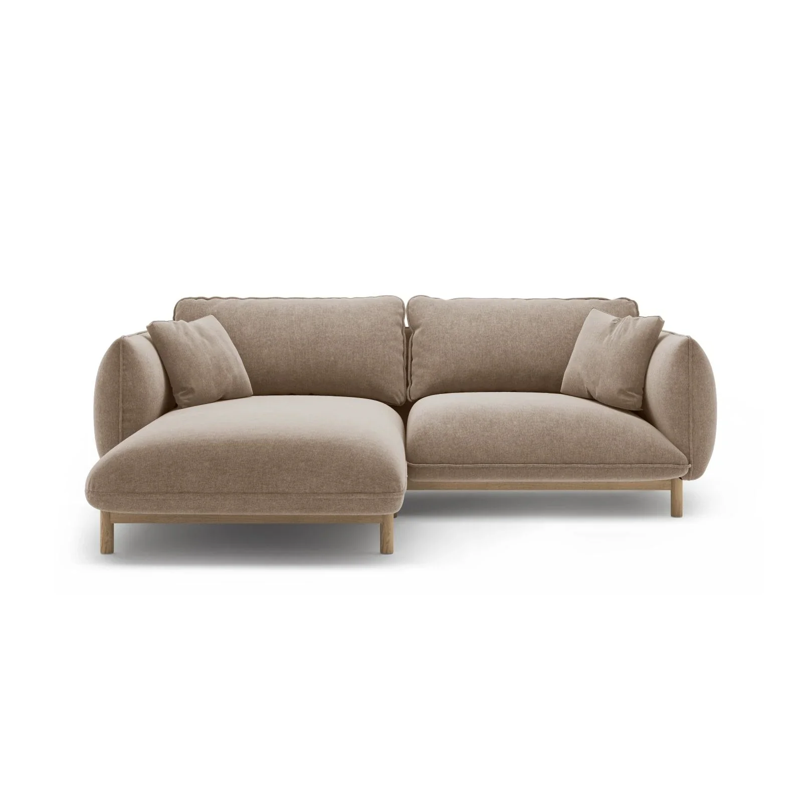 Ada Ecksofa Links aus Samt oder Strukturstoff, 220x179 cm - Image 79