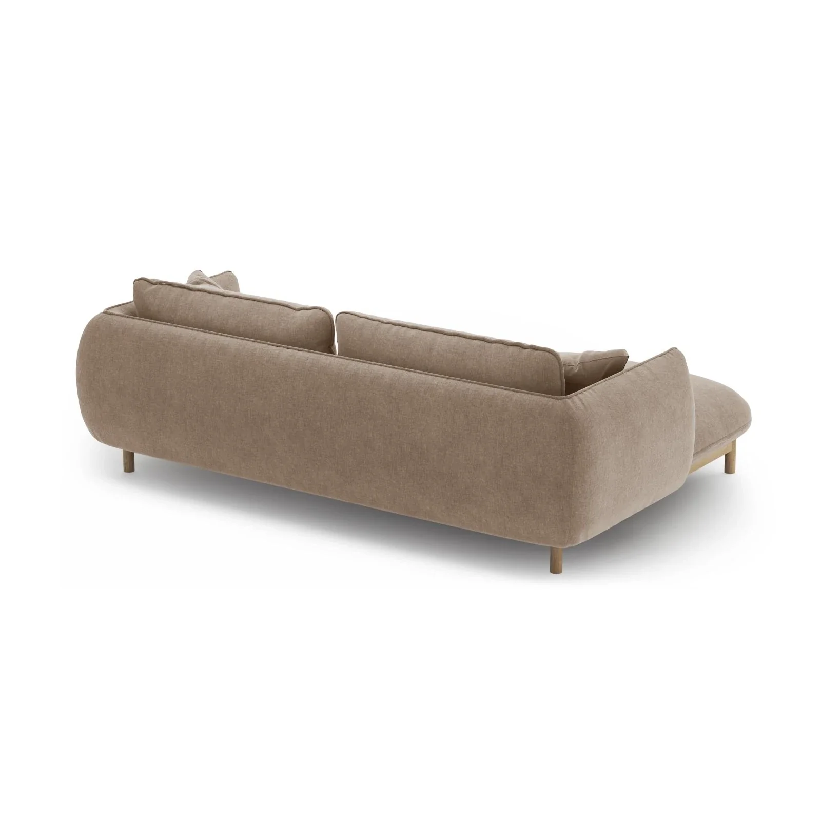 Ada Ecksofa Links aus Samt oder Strukturstoff, 220x179 cm - Image 84